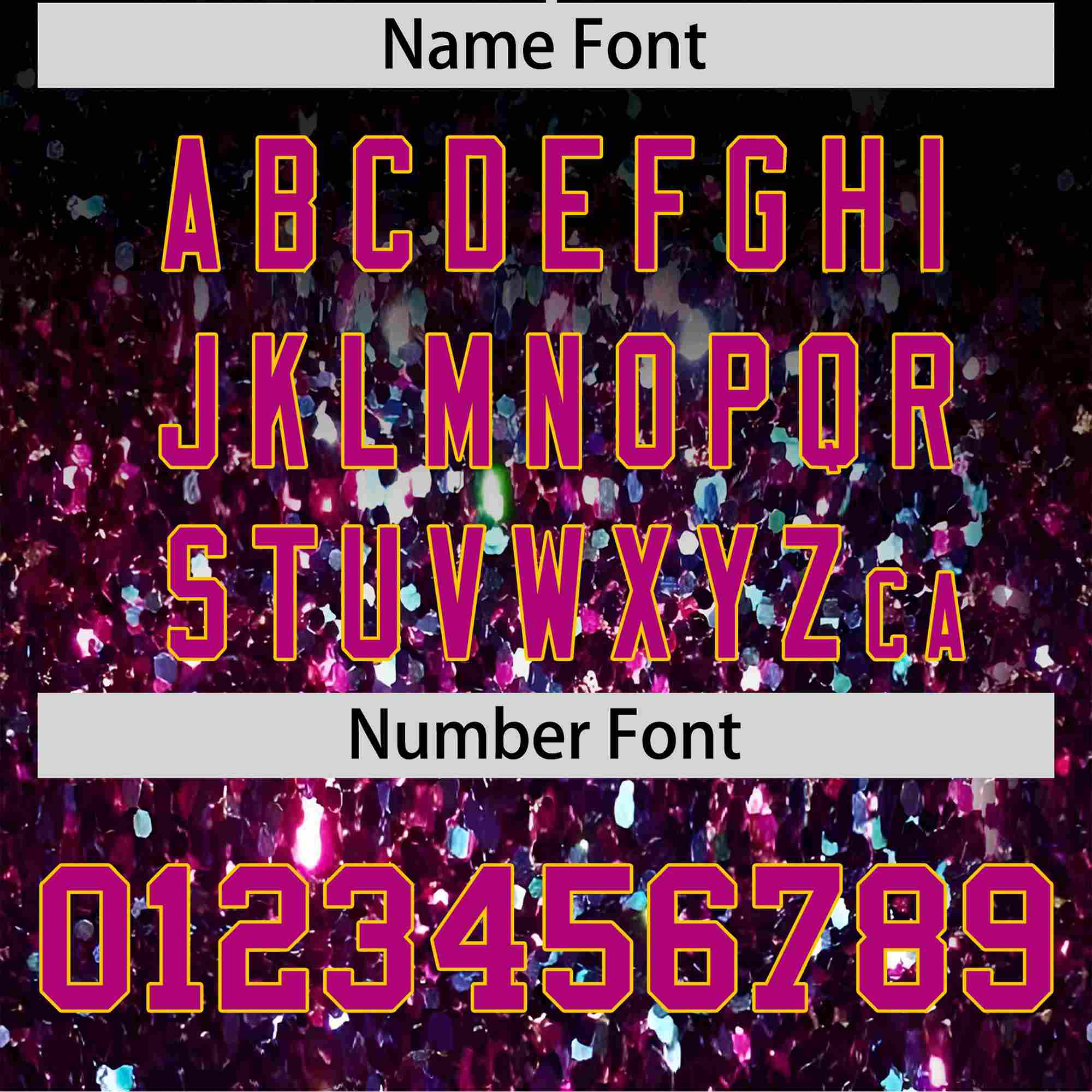 Custom Black Dark Pink Sparkle-Effect Pattern Gradient Fashion Authentic Baseball Jersey