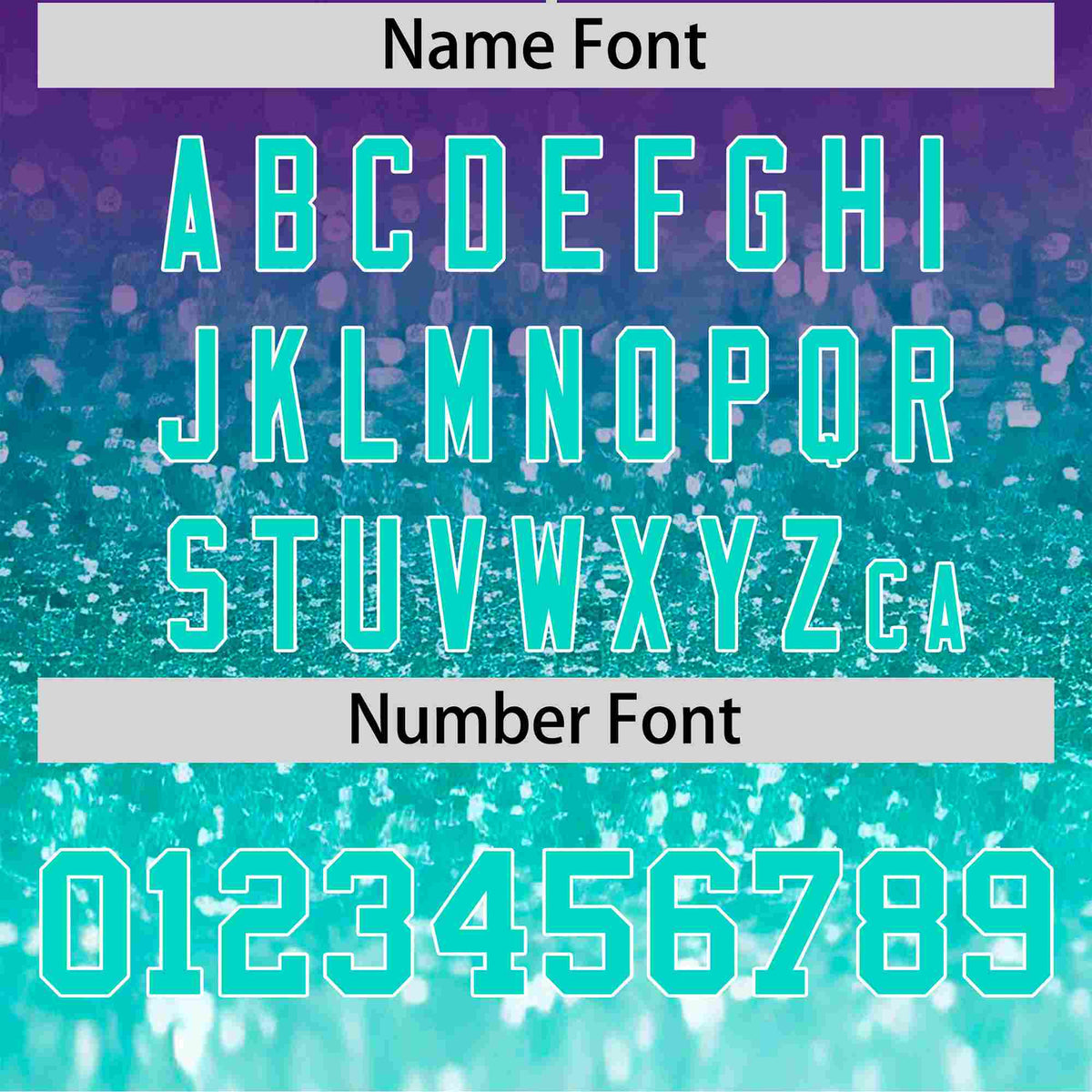 Custom Purple Aqua Sparkle-Effect Pattern Gradient Fashion Authentic Baseball Jersey