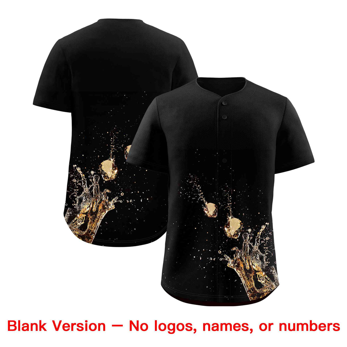 Custom Black National Beer Day Personalized Beer Pattern Baseball Jersey | Suitable For Groups Or Parties | KXKSHOP