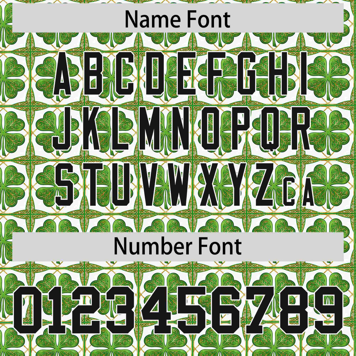 Custom White Black St.Patrick's Day Personalized Four Leaf Clover Pattern Baseball Jersey