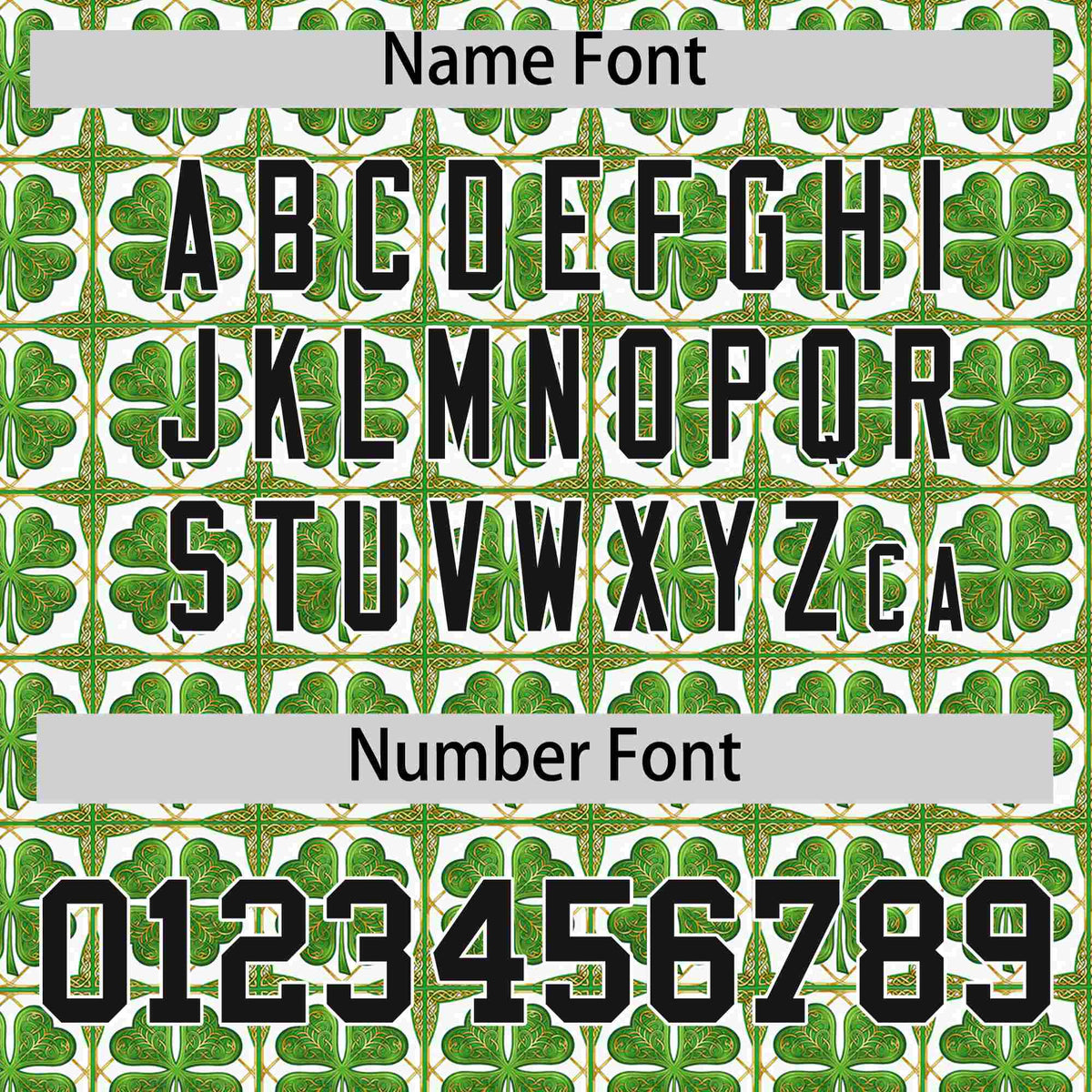 Custom White Black St.Patrick's Day Personalized Four Leaf Clover Pattern Baseball Jersey| KXKSHOP