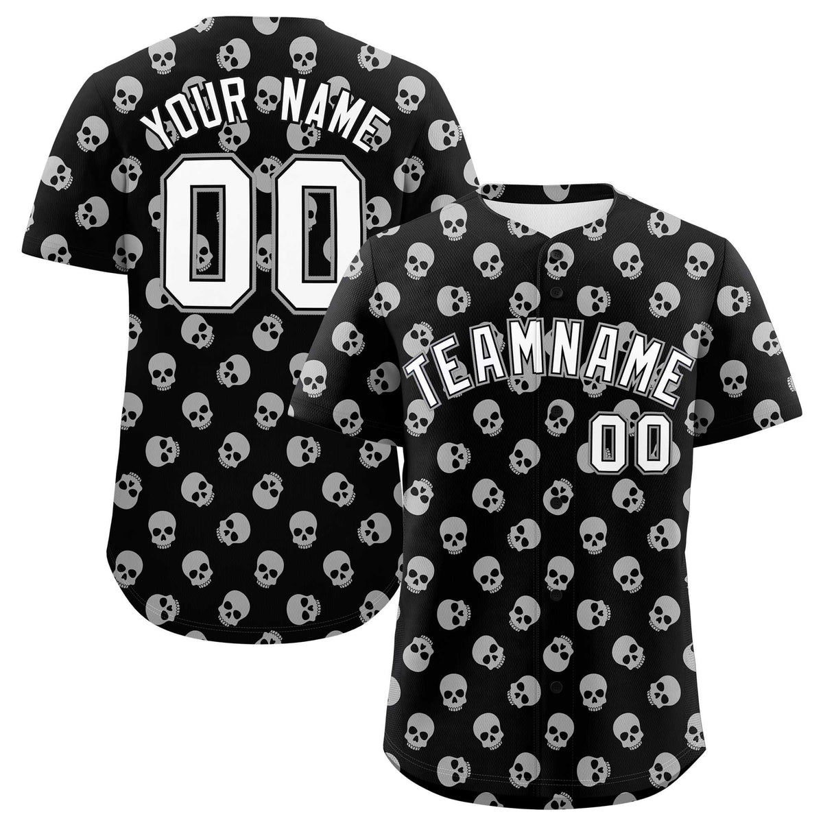 Custom Multi Color Halloween Authentic Baseball Jersey| KXKSHOP