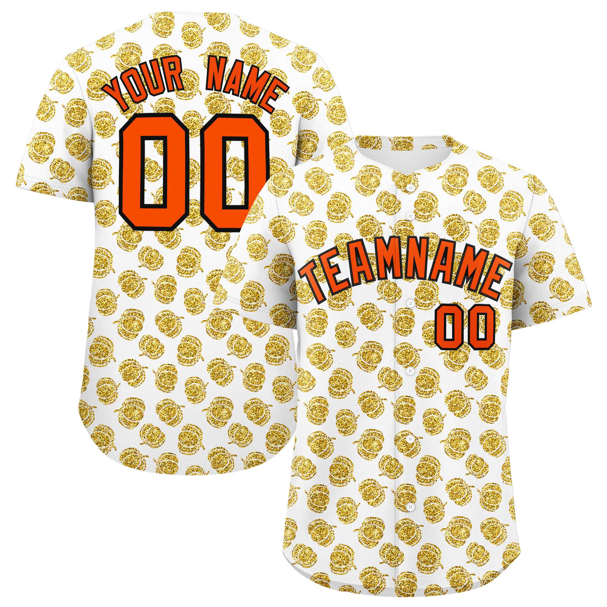 Custom Multi Color Halloween Authentic Baseball Jersey| KXKSHOP