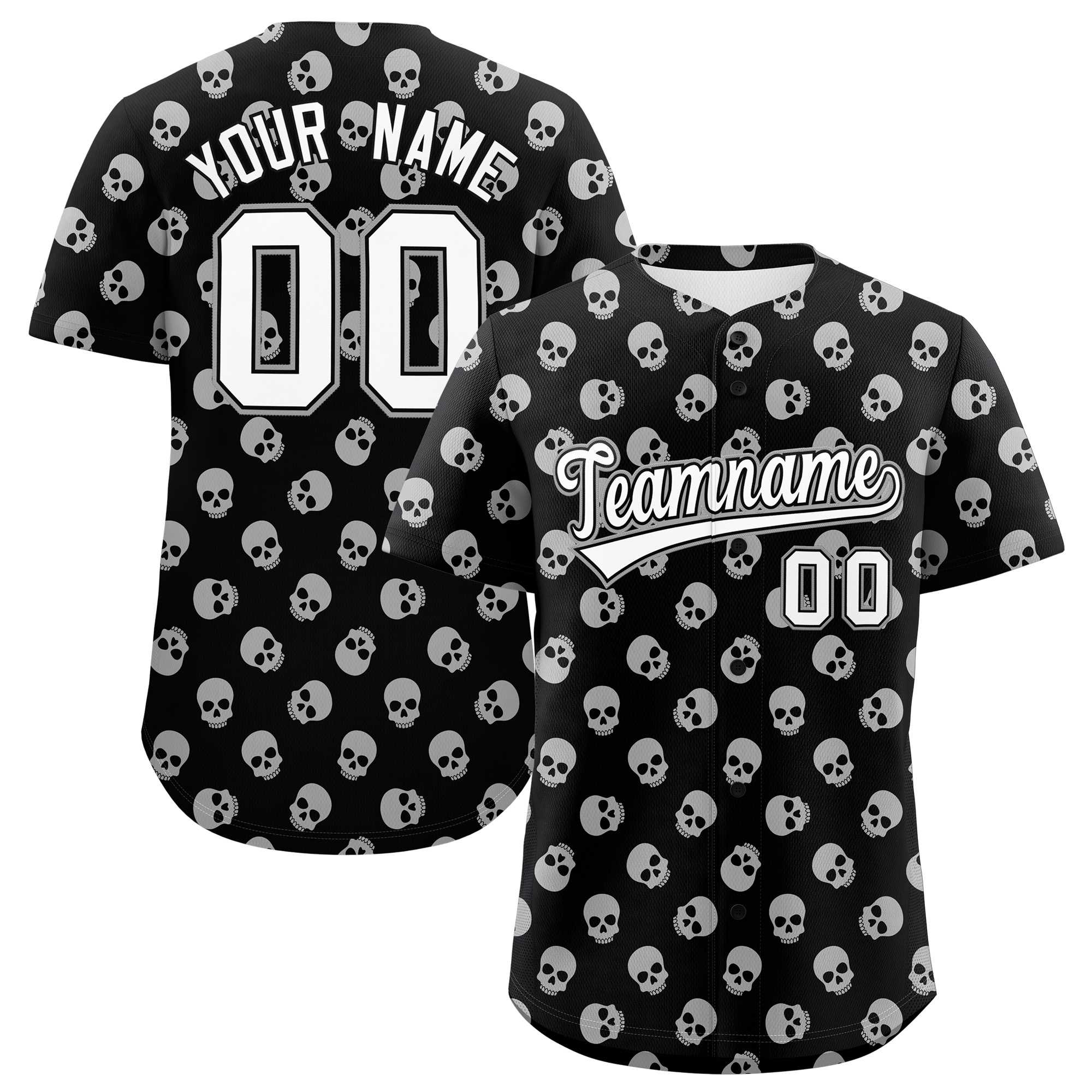 Custom Multi Color Halloween Authentic Baseball Jersey| KXKSHOP