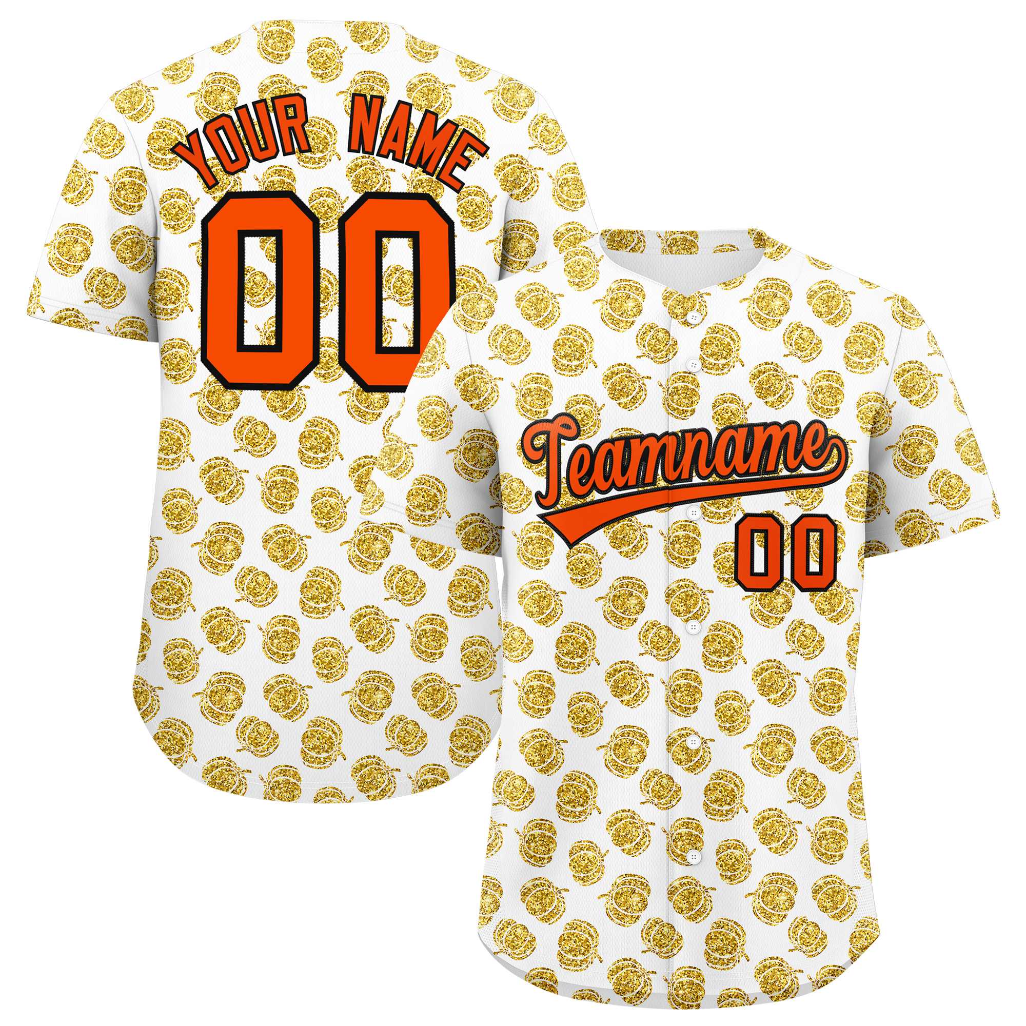 Custom Multi Color Halloween Authentic Baseball Jersey| KXKSHOP