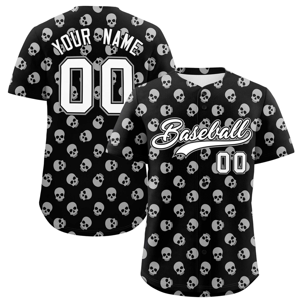 Custom Multi Color Halloween Authentic Baseball Jersey| KXKSHOP