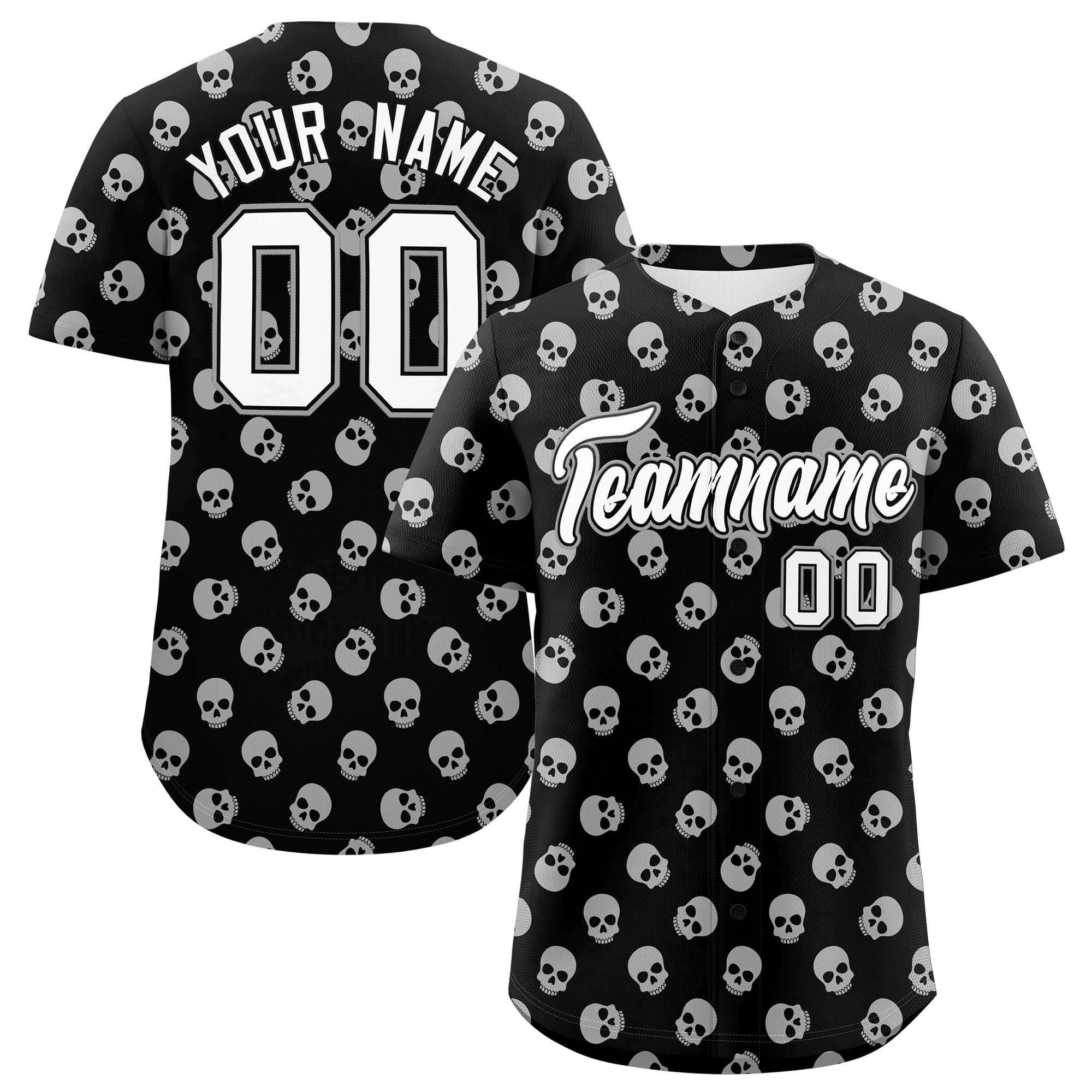 Custom Multi Color Halloween Authentic Baseball Jersey| KXKSHOP