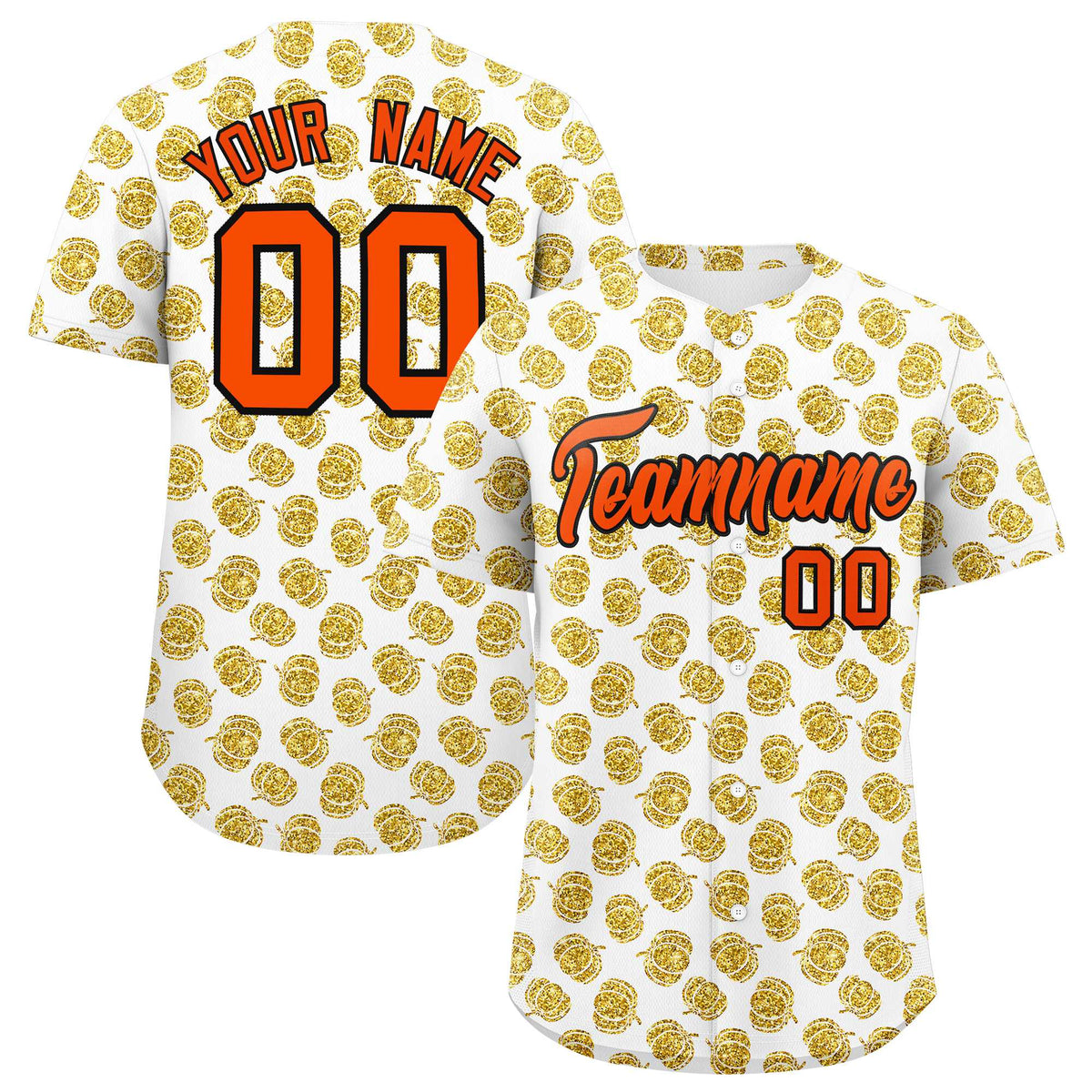 Custom Multi Color Halloween Authentic Baseball Jersey| KXKSHOP