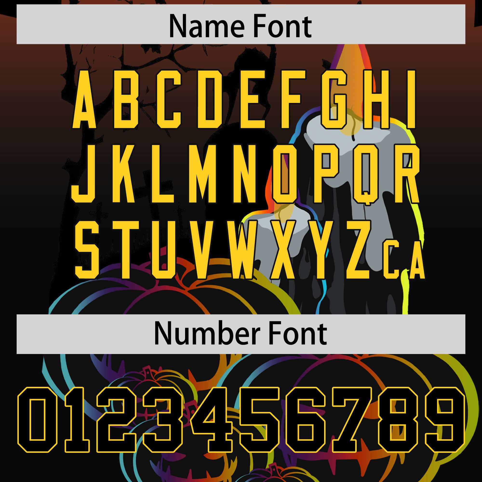 Custom Multi Color Halloween Authentic Baseball Jersey| KXKSHOP