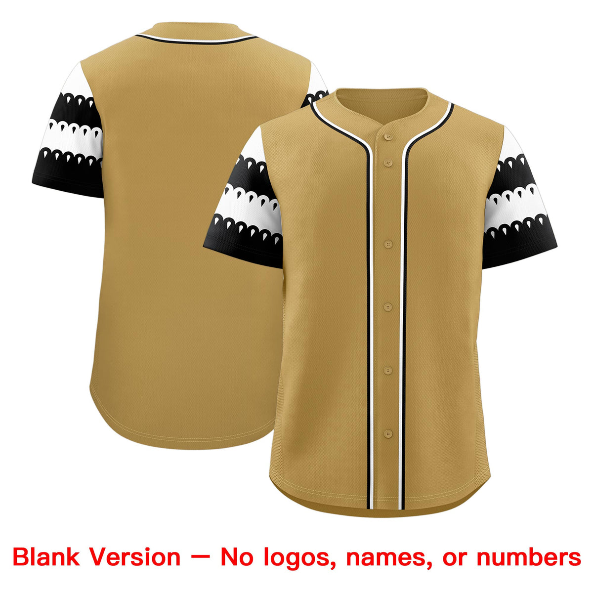 Custom Khaki White Black Sleeve Flag Lace Baseball Jersey | Sublimation Printed &amp; Embroidery,Add Name and Numbern,Perfect for Teams | KXKSHOP