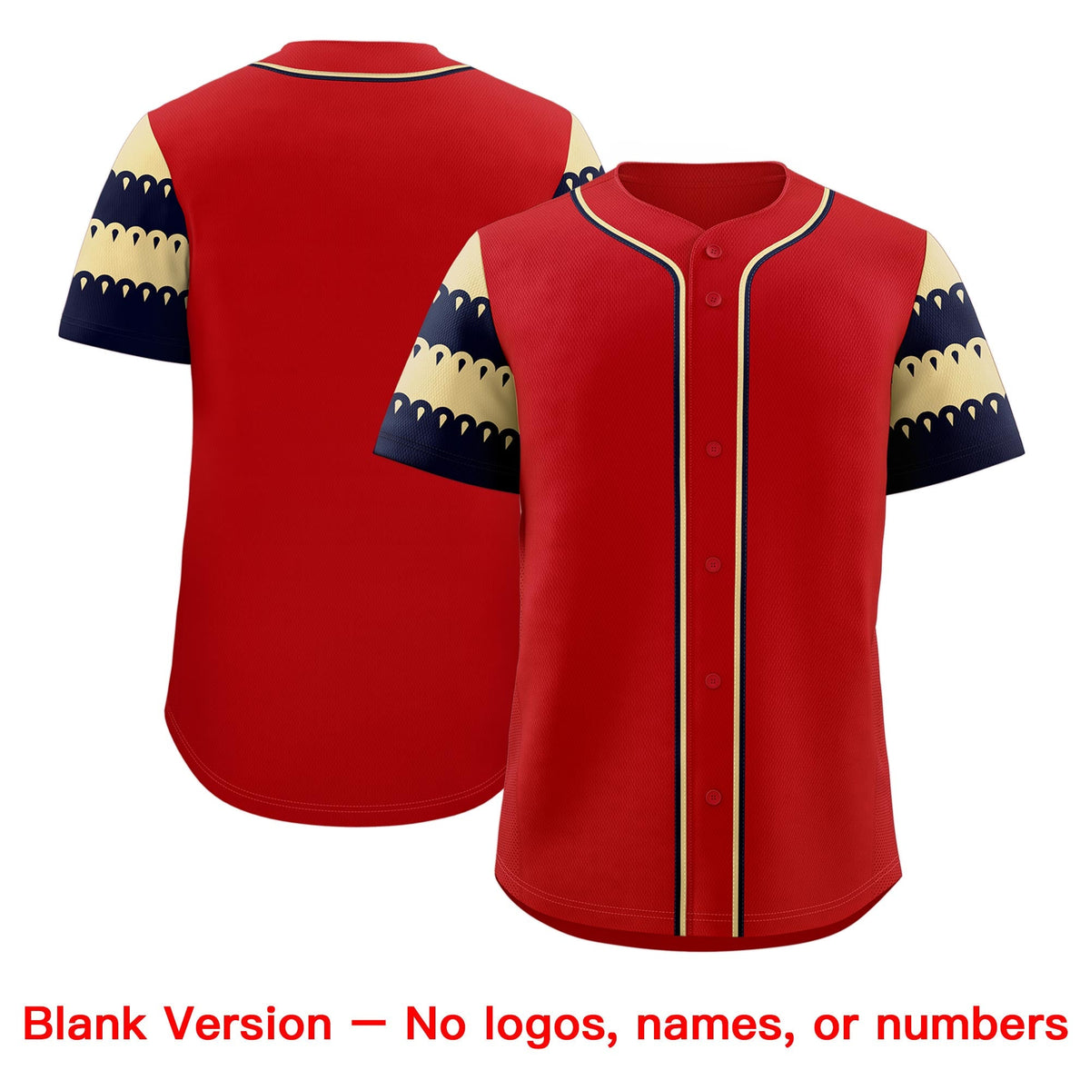 Custom Red Khaki Black Sleeve Flag Lace Baseball Jersey | Sublimation Printed &amp; Embroidery,Add Name and Numbern,Perfect for Teams | KXKSHOP