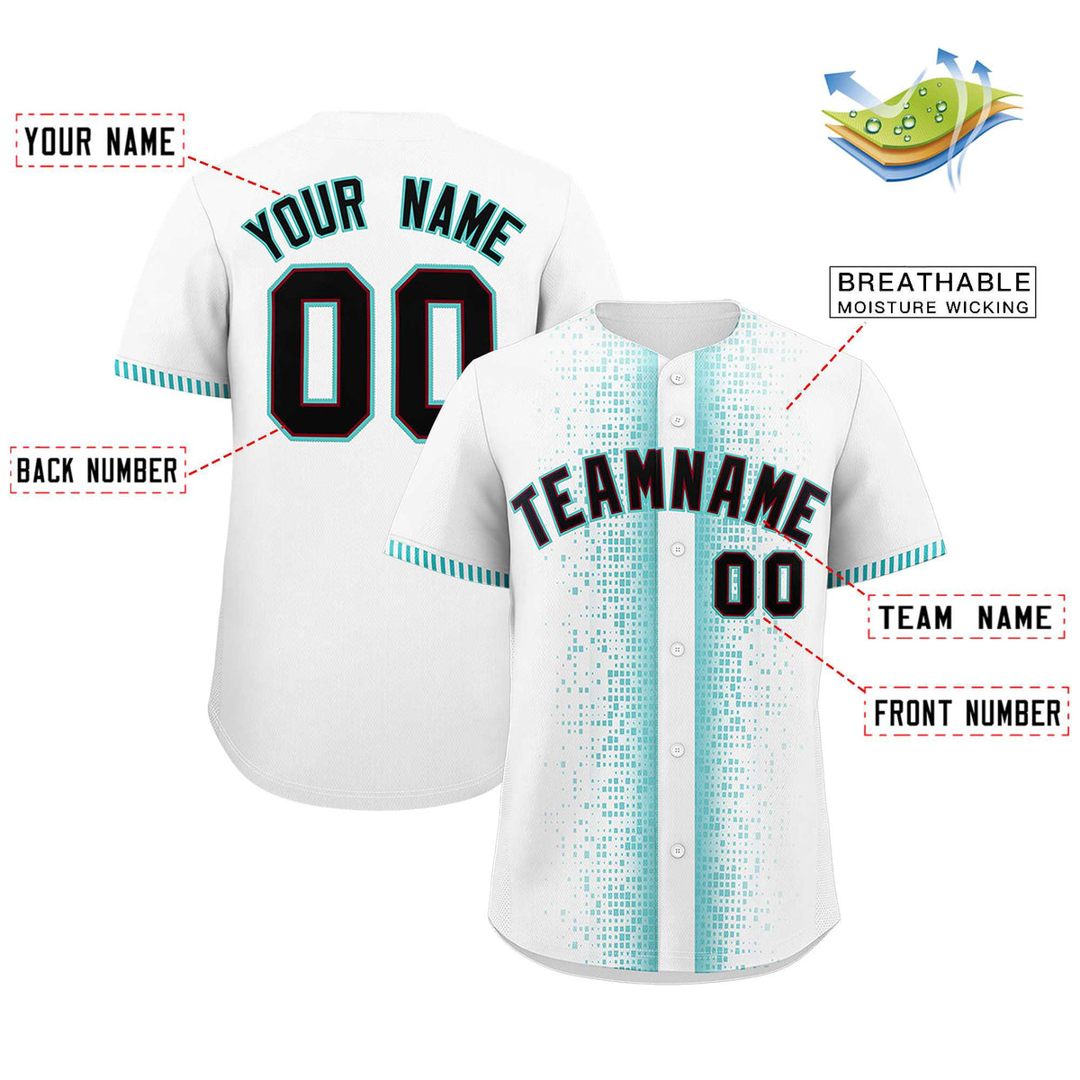 Custom White Bright Green Personalized Phonetic Rhythm Authentic Baseball Jersey | KXKSHOP