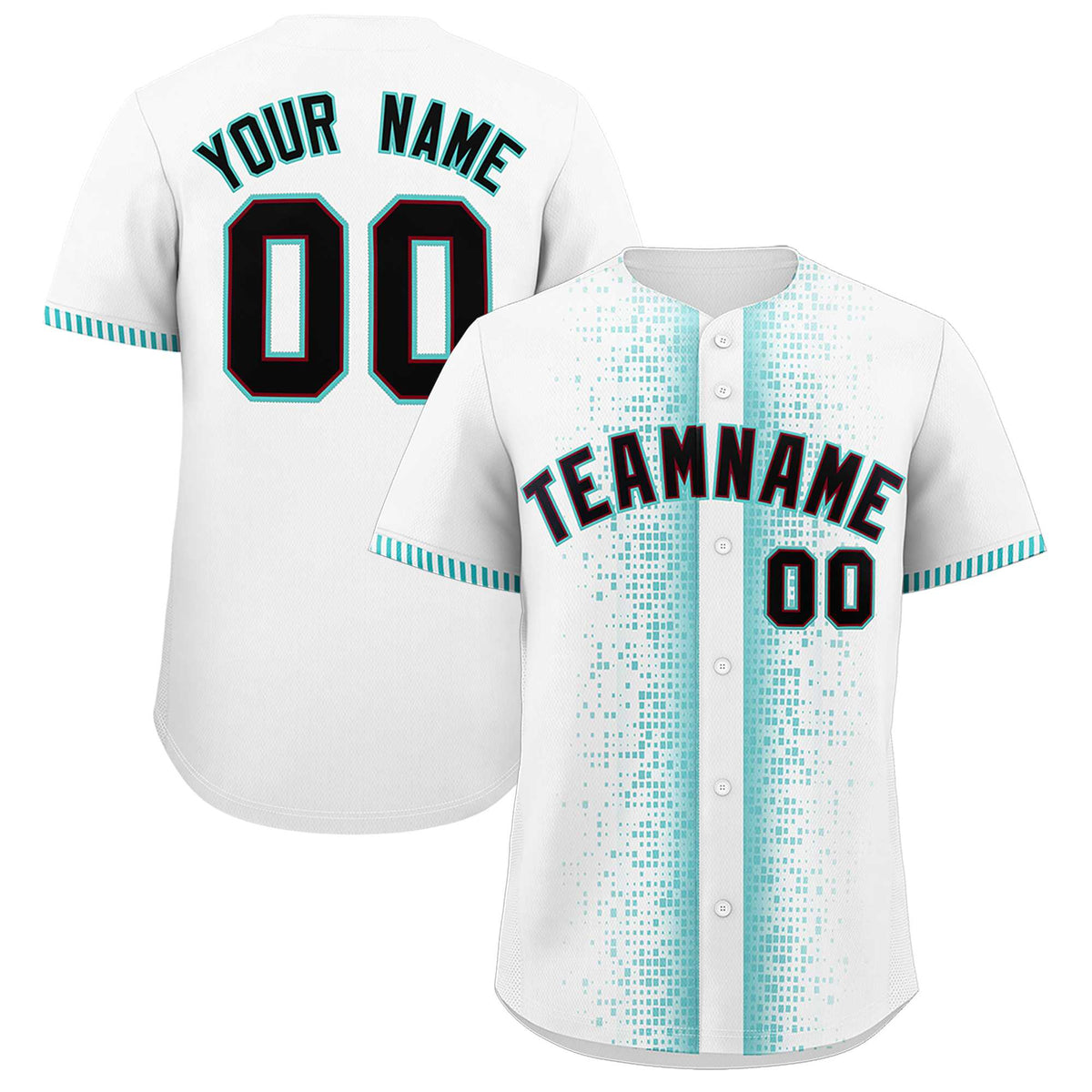 Custom White Bright Green Personalized Phonetic Rhythm Authentic Baseball Jersey | KXKSHOP