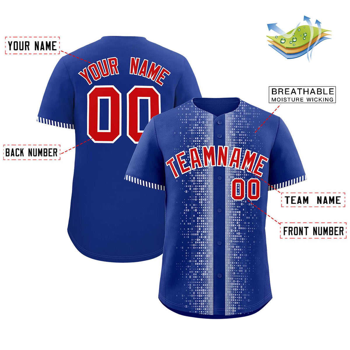 Custom Navy White Personalized Phonetic Rhythm Authentic Baseball Jersey | KXKSHOP