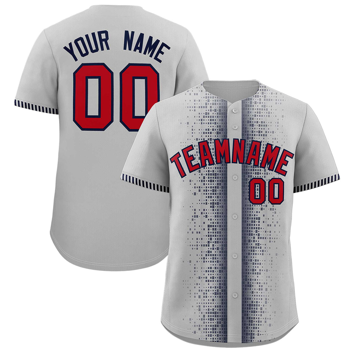 Custom Gray Black Personalized Phonetic Rhythm Authentic Baseball Jersey | KXKSHOP