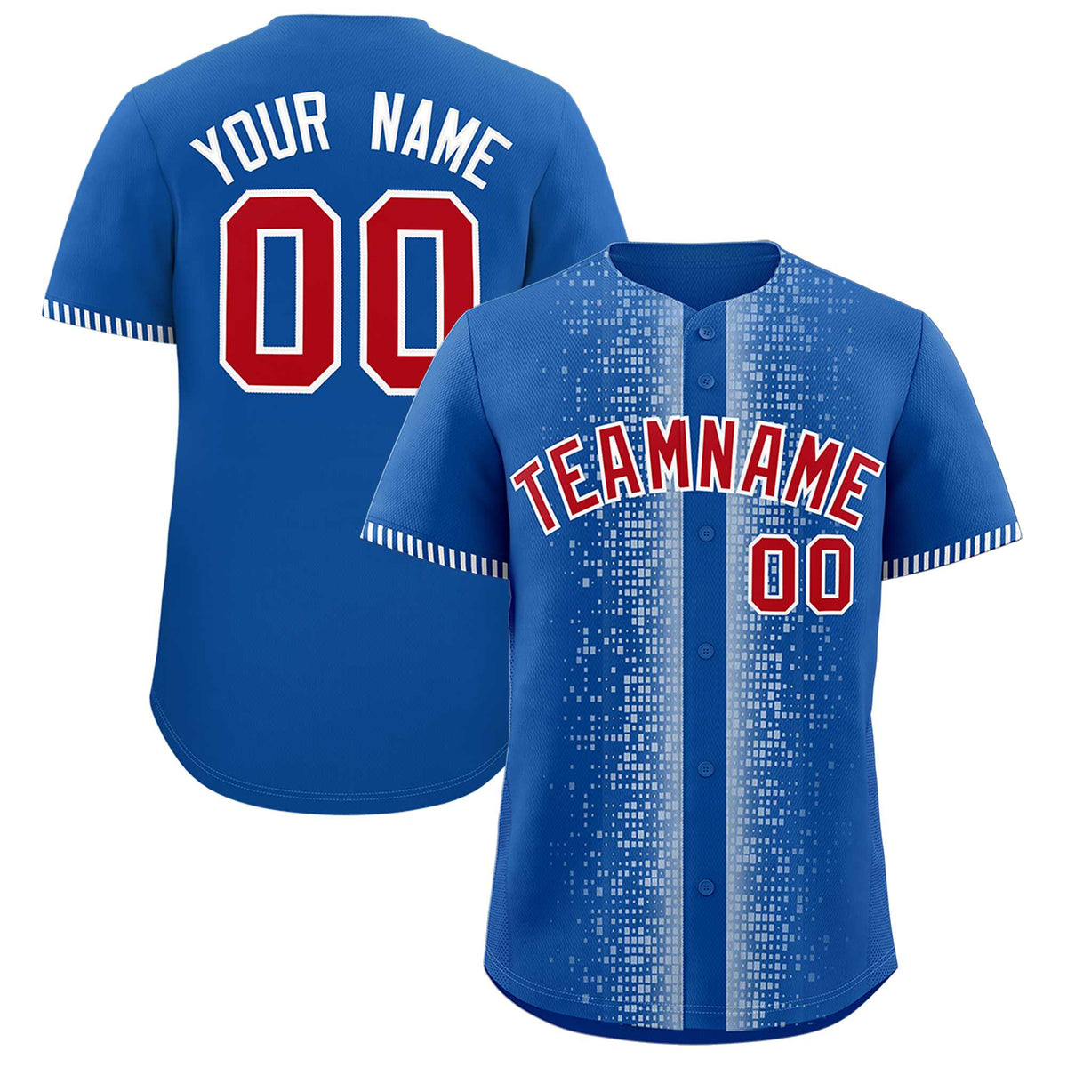 Custom Royal White Personalized Phonetic Rhythm Authentic Baseball Jersey | KXKSHOP