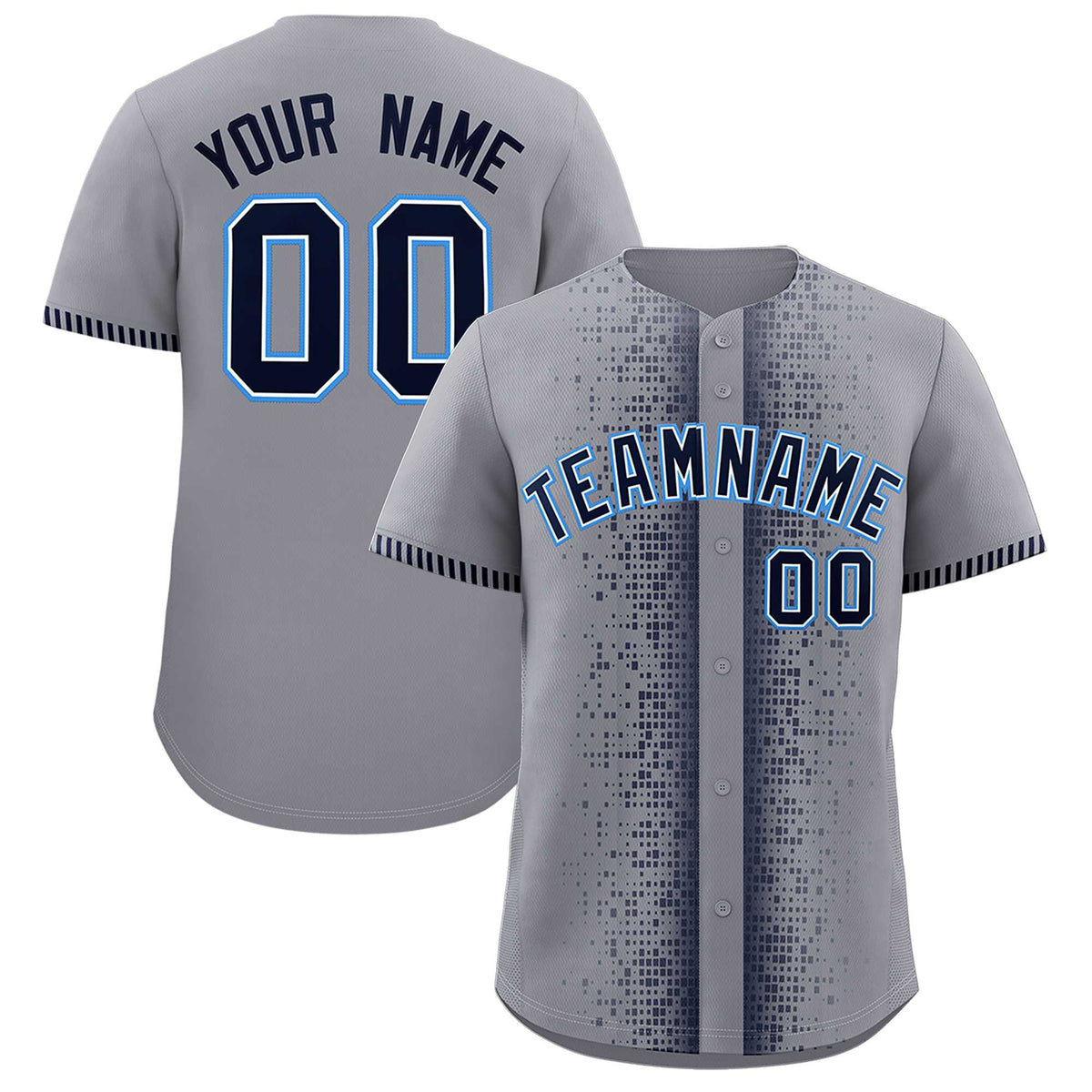 Custom Dark Gray Navy Personalized Phonetic Rhythm Authentic Baseball Jersey | KXKSHOP