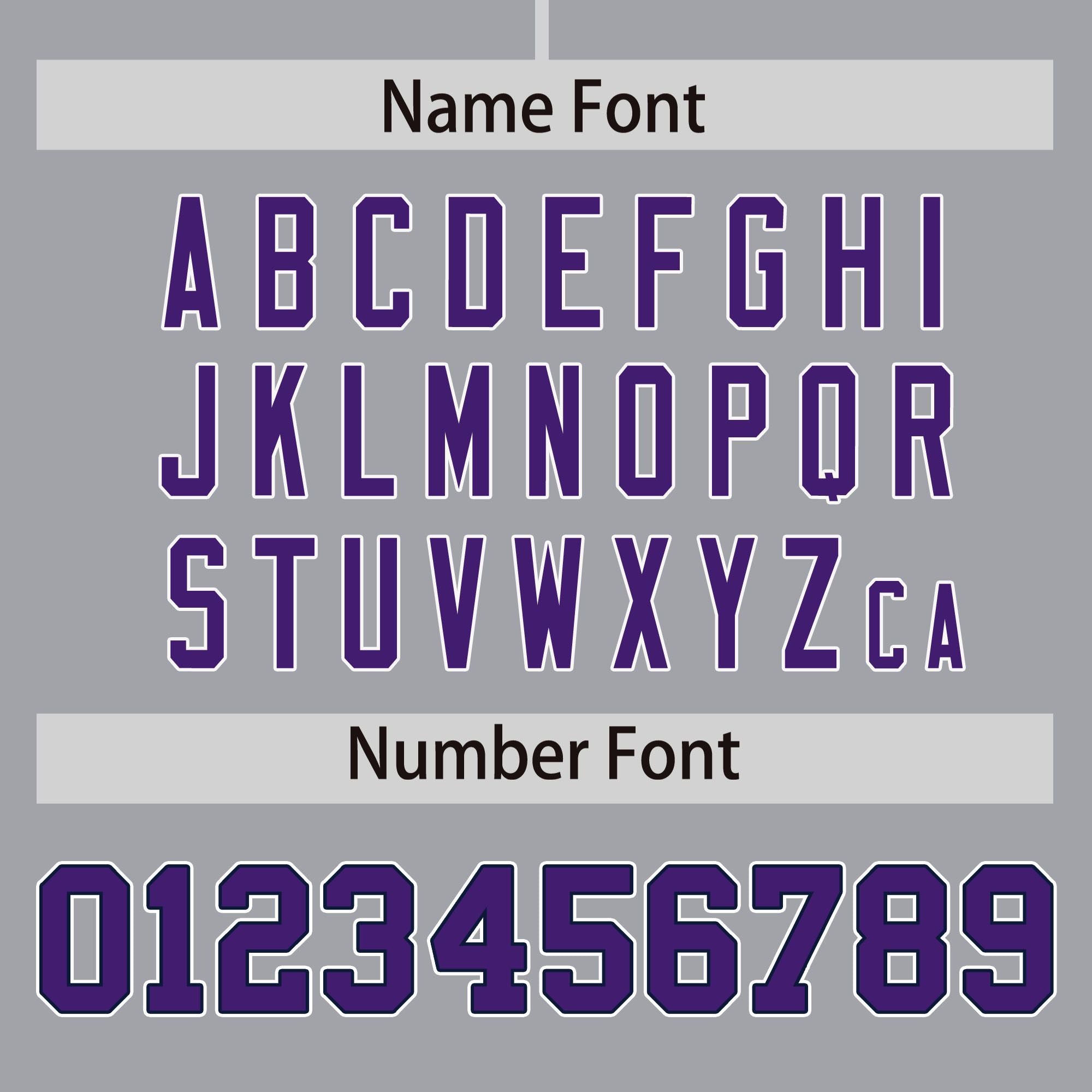 Custom Gray Purple Personalized Phonetic Rhythm Authentic Baseball Jersey | KXKSHOP