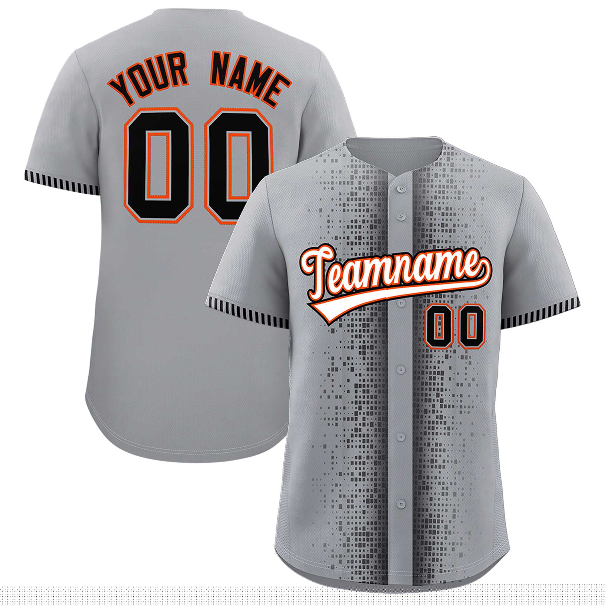 Custom Dark Gray Black Personalized Phonetic Rhythm Authentic Baseball Jersey | KXKSHOP