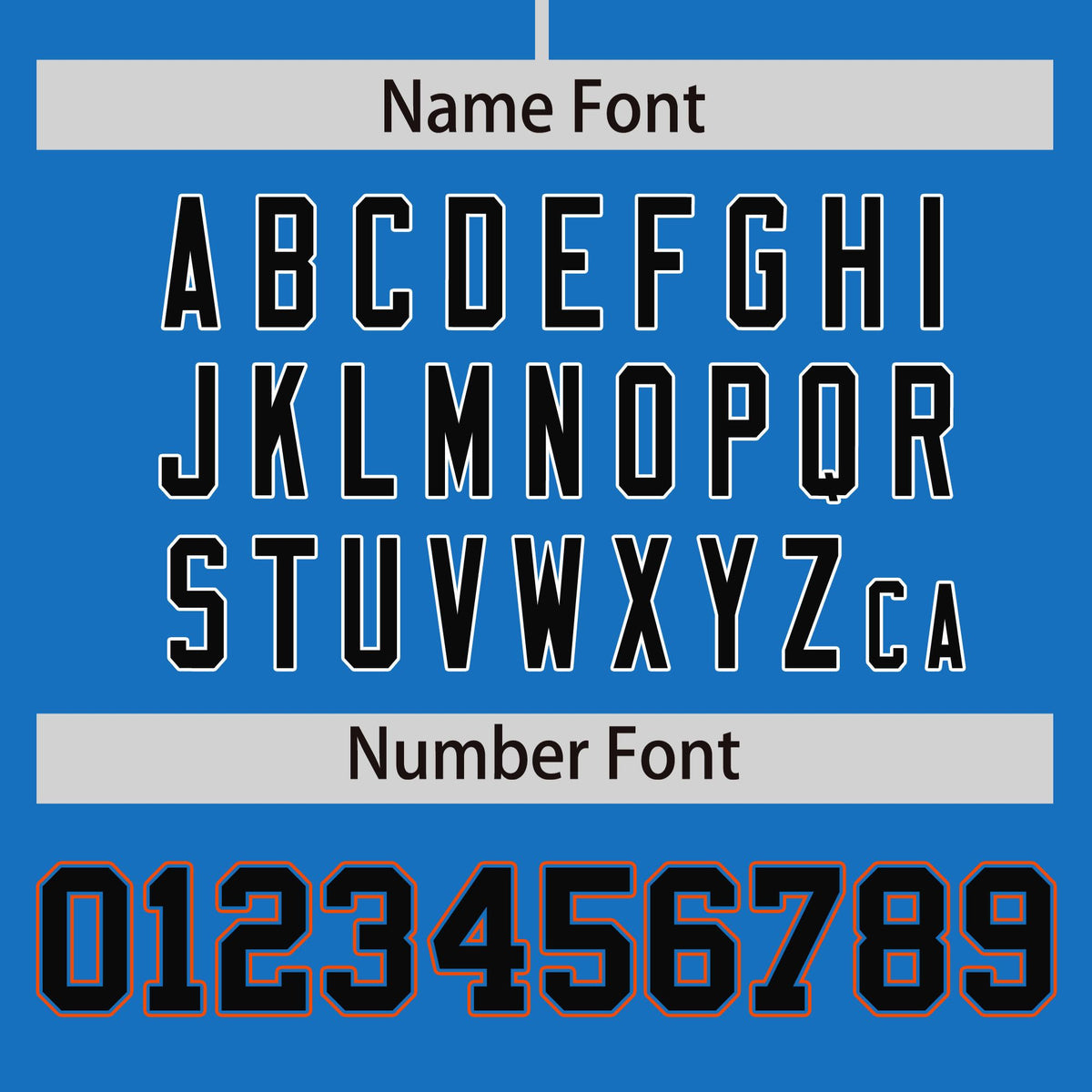 Custom Powder Blue Orange Personalized Phonetic Rhythm Authentic Baseball Jersey | KXKSHOP