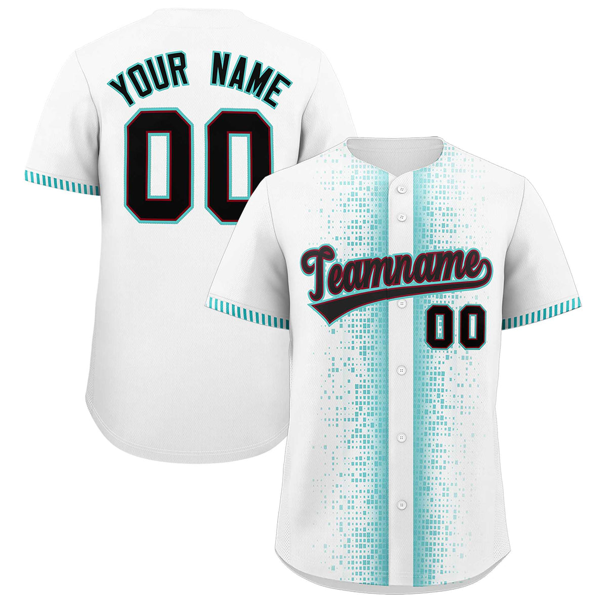 Custom White Bright Green Personalized Phonetic Rhythm Authentic Baseball Jersey | KXKSHOP