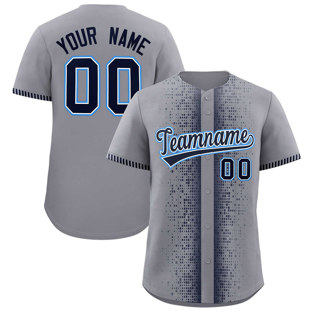 Custom Dark Gray Navy Personalized Phonetic Rhythm Authentic Baseball Jersey | KXKSHOP