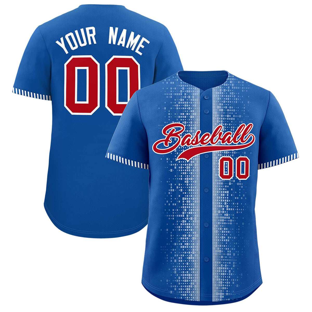 Custom Royal White Personalized Phonetic Rhythm Authentic Baseball Jersey | KXKSHOP