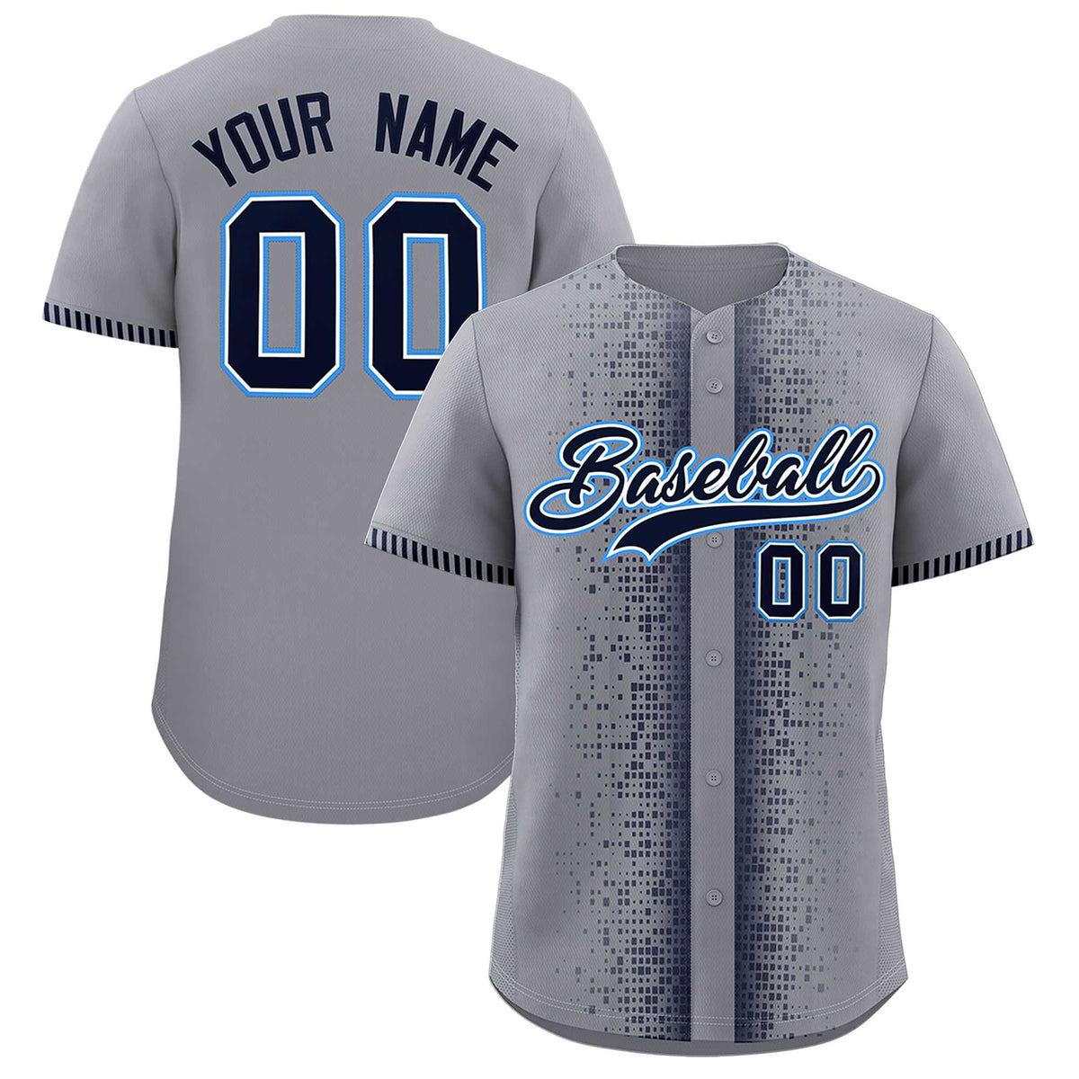 Custom Dark Gray Navy Personalized Phonetic Rhythm Authentic Baseball Jersey | KXKSHOP