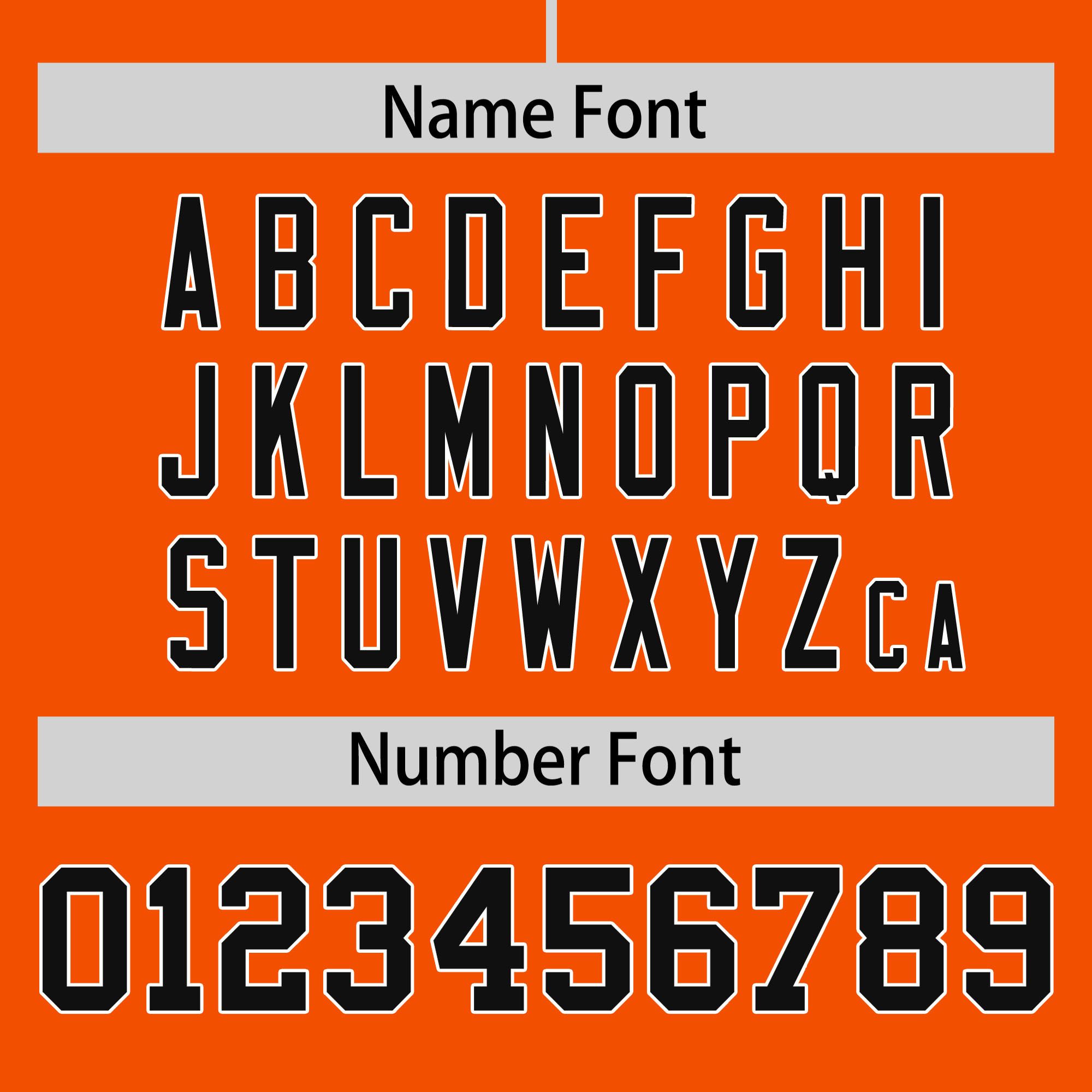 Custom Orange Black Personalized Phonetic Rhythm Authentic Baseball Jersey | KXKSHOP