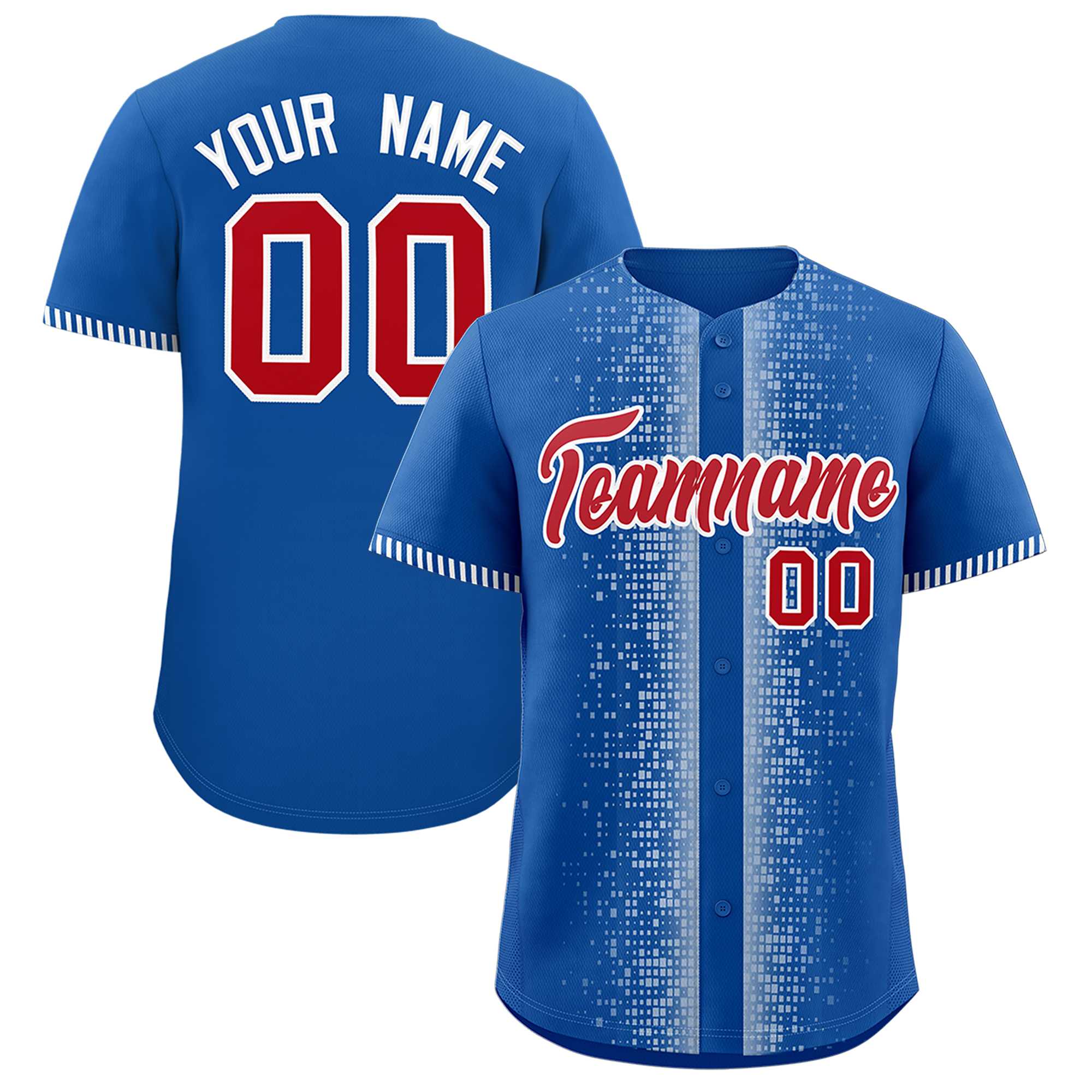 Custom Royal White Personalized Phonetic Rhythm Authentic Baseball Jersey | KXKSHOP
