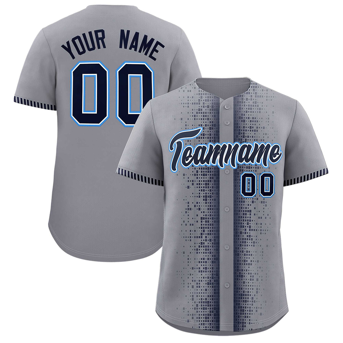 Custom Dark Gray Navy Personalized Phonetic Rhythm Authentic Baseball Jersey | KXKSHOP