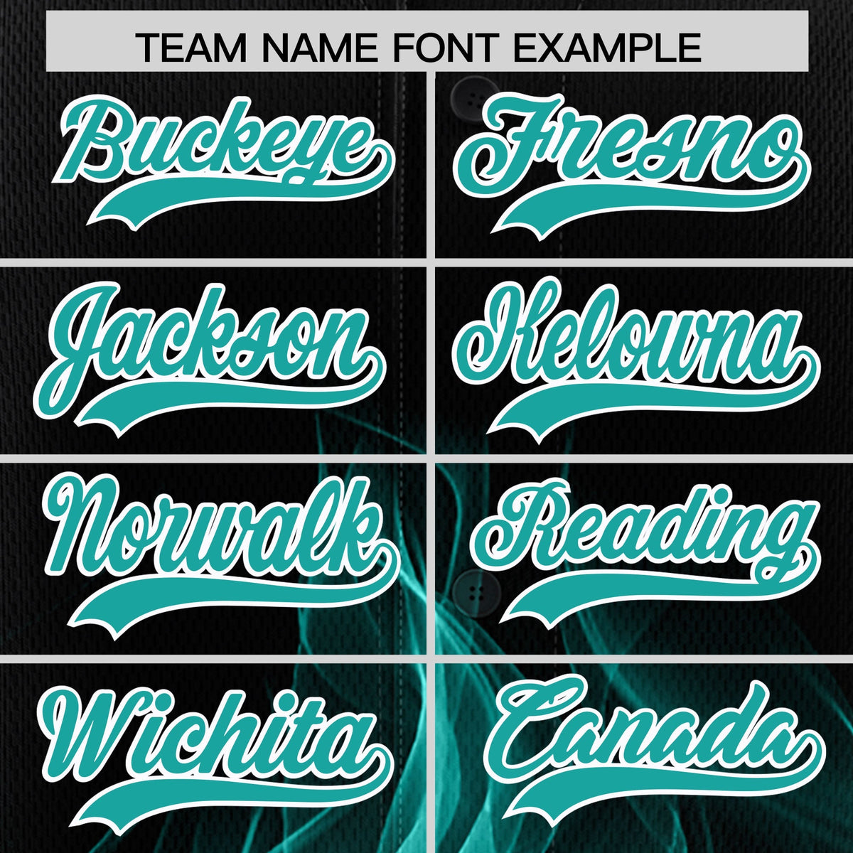 Custom Black Aqua White Flame Graffiti Pattern Personalization Baseball Jersey| KXKSHOP
