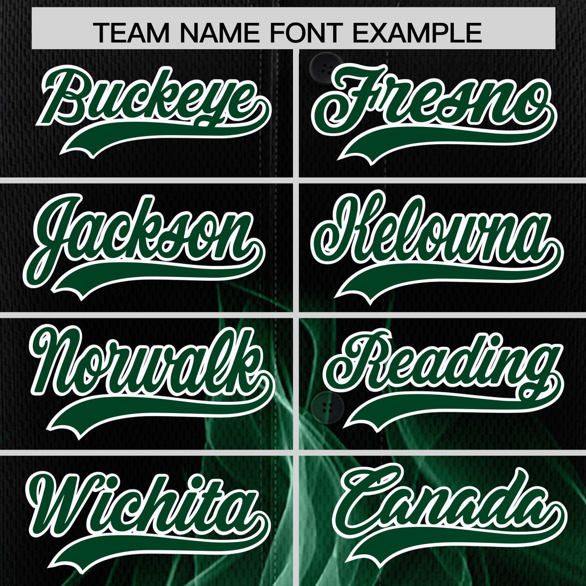 Custom Black Green White Flame Graffiti Pattern Personalization Baseball Jersey| KXKSHOP
