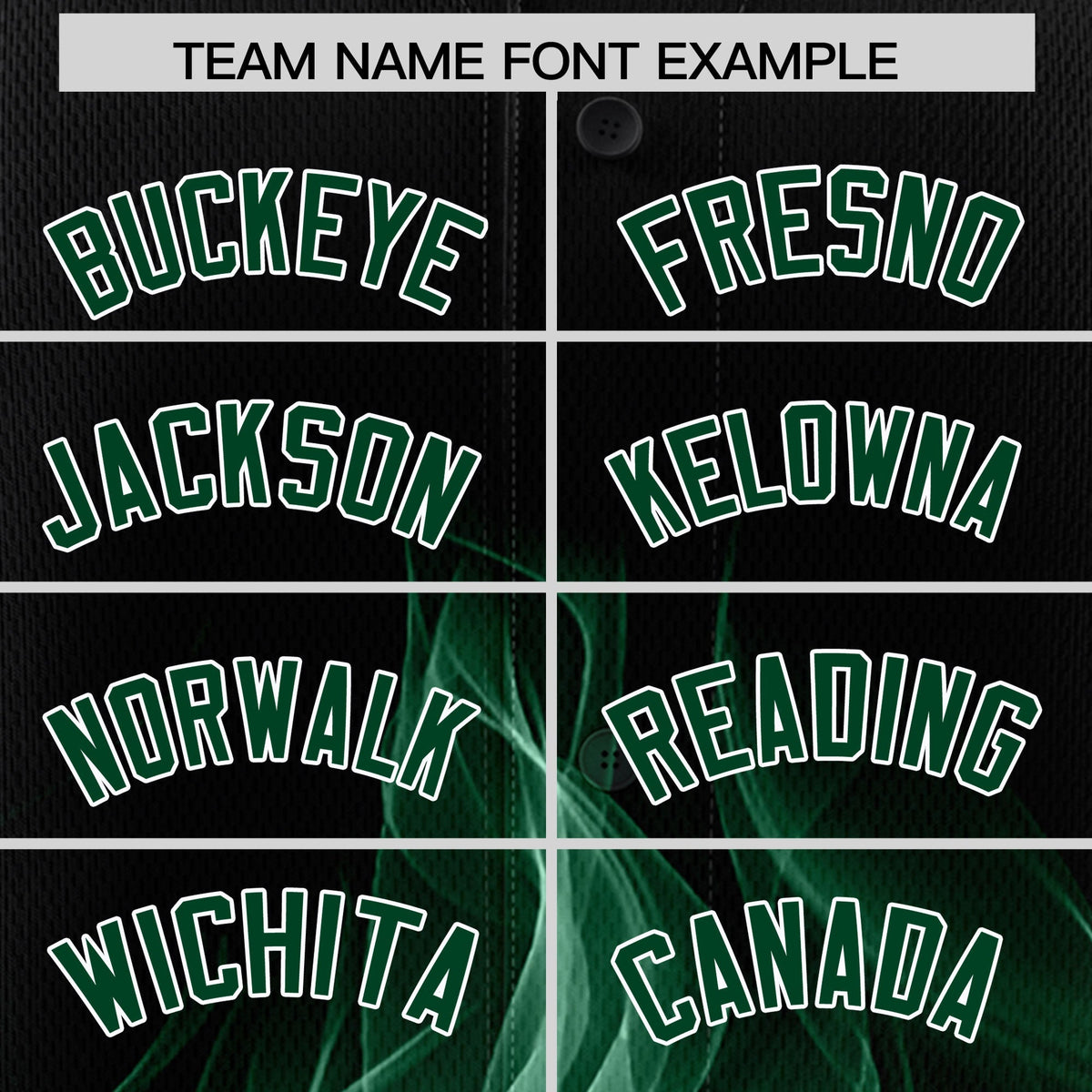 Custom Black Green White Flame Graffiti Pattern Personalization Baseball Jersey| KXKSHOP