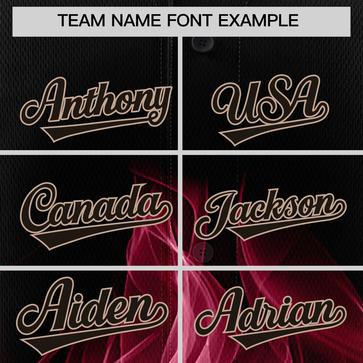 Custom Black Crimson White Flame Graffiti Pattern Personalization Baseball Jersey| KXKSHOP