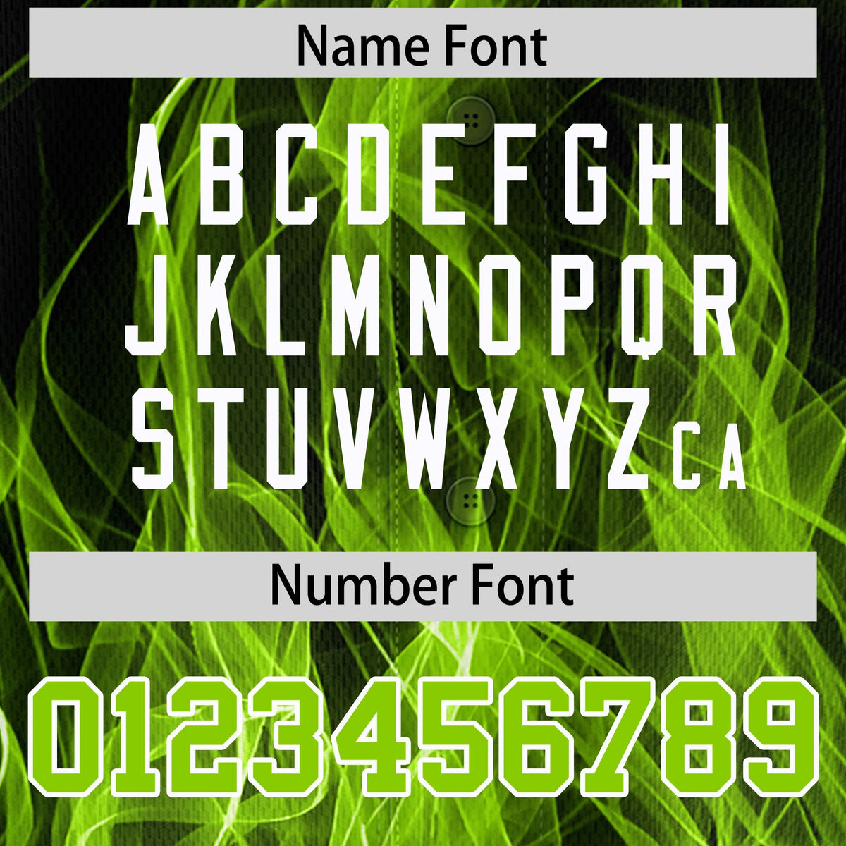 Custom Black Neon Green White Flame Graffiti Pattern Personalization Baseball Jersey| KXKSHOP