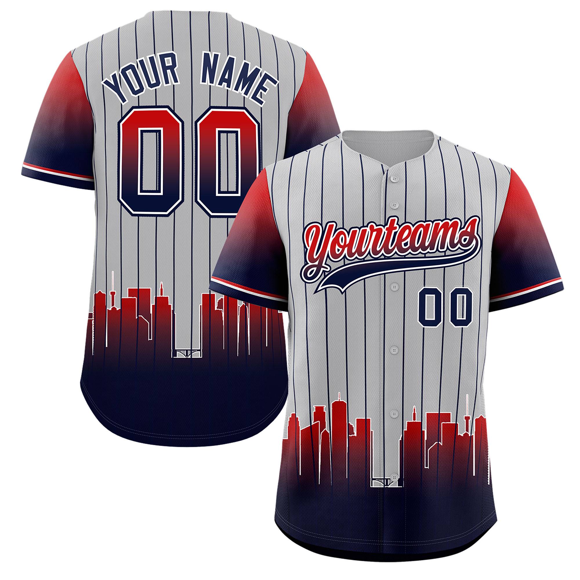 Custom Gray Minnesota-Twins City Silhouette Authentic Baseball Jersey| KXKSHOP