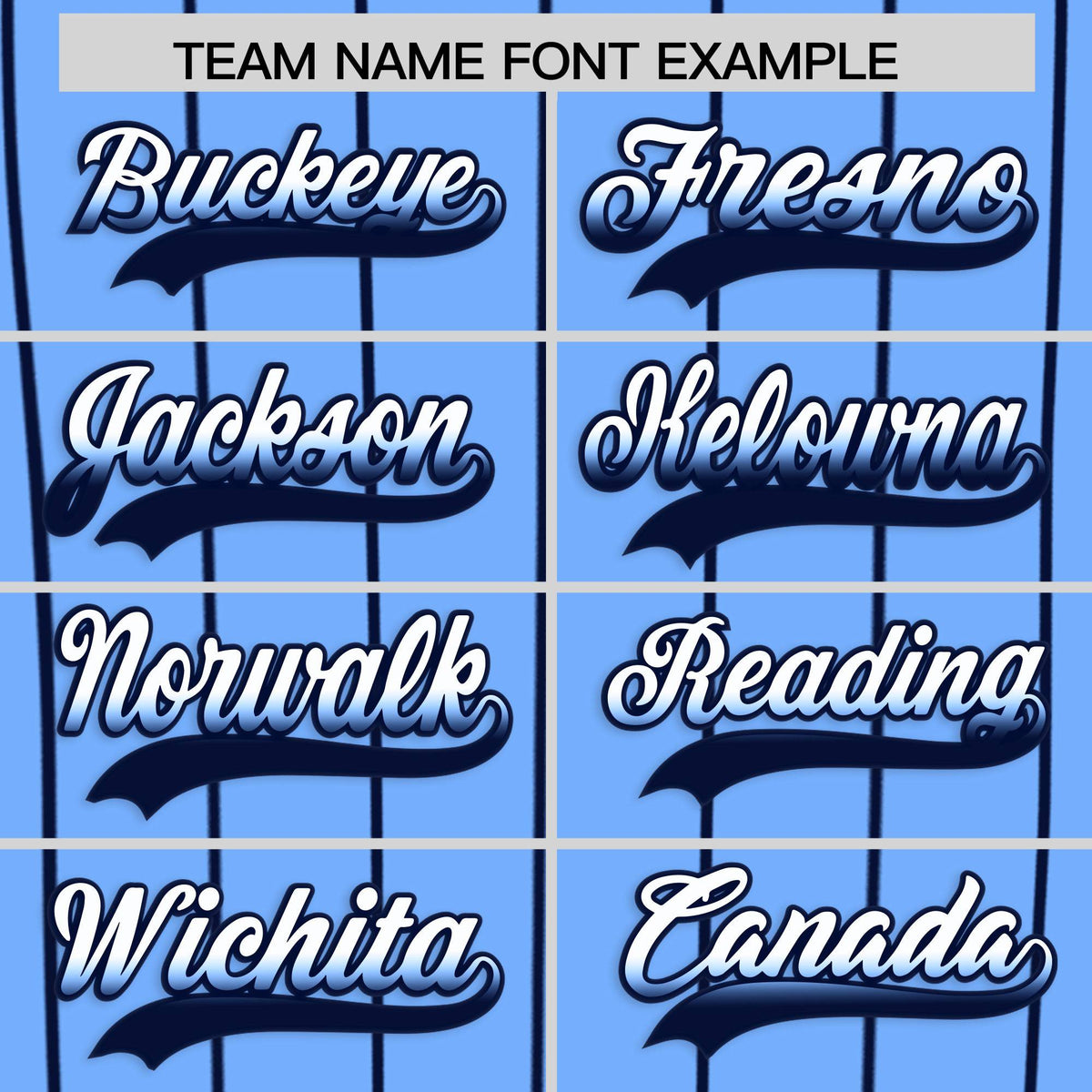 Custom Light Blue Tampa City Silhouette Authentic Baseball Jersey| KXKSHOP