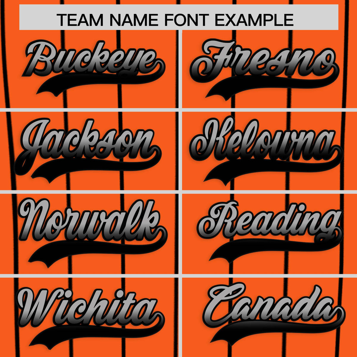 Custom Orange Baltimore City Silhouette Authentic Baseball Jersey| KXKSHOP