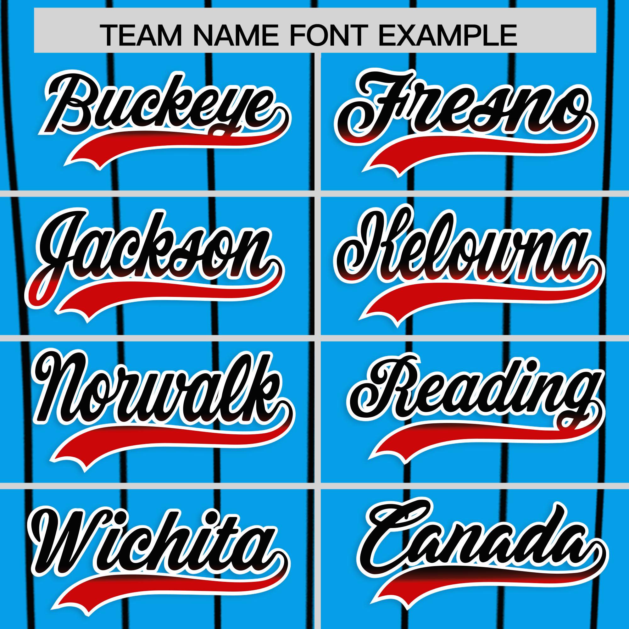 Custom Light Blue Miami City Silhouette Authentic Baseball Jersey| KXKSHOP