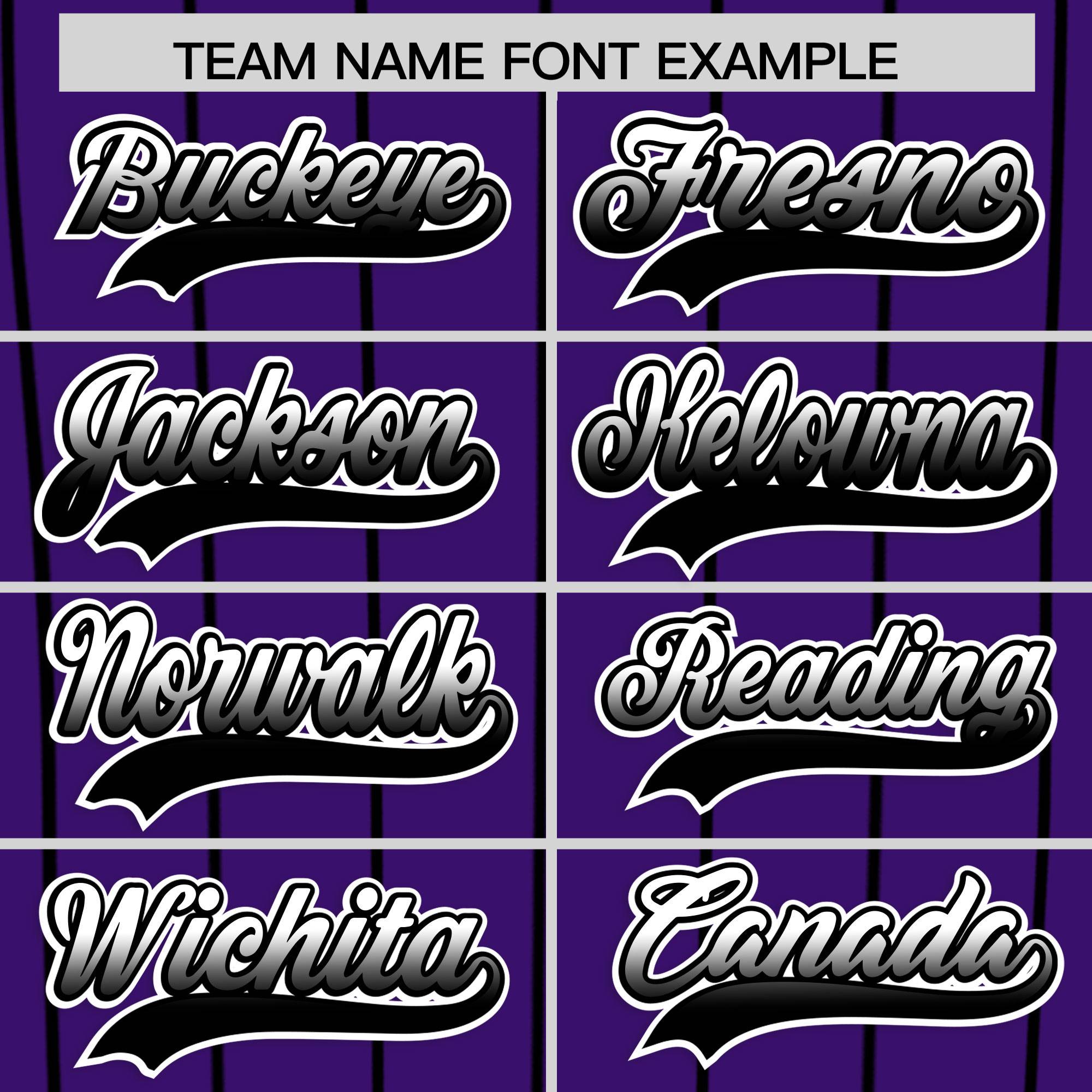 Custom Purple Denver City Silhouette Authentic Baseball Jersey| KXKSHOP