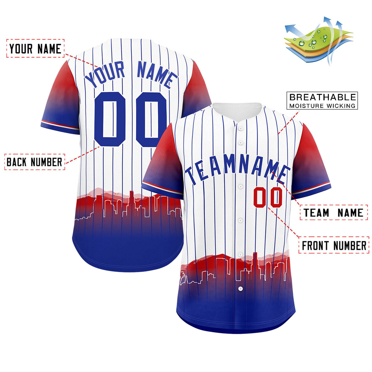 Custom White Los Angeles City Silhouette Authentic Baseball Jersey| KXKSHOP