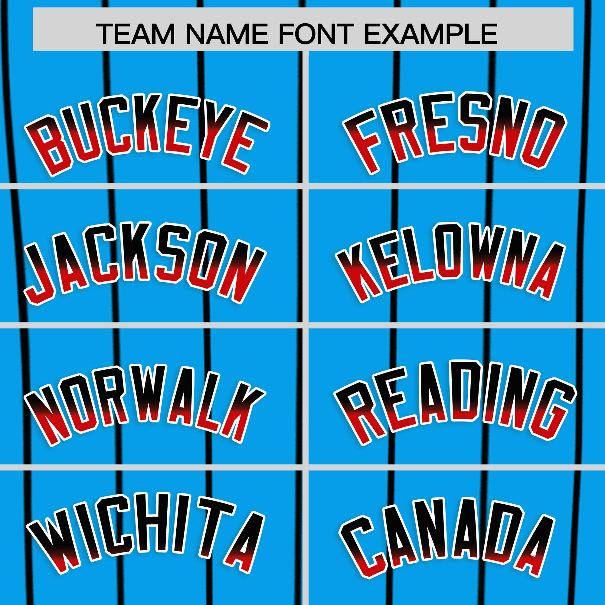 Custom Light Blue Miami City Silhouette Authentic Baseball Jersey| KXKSHOP