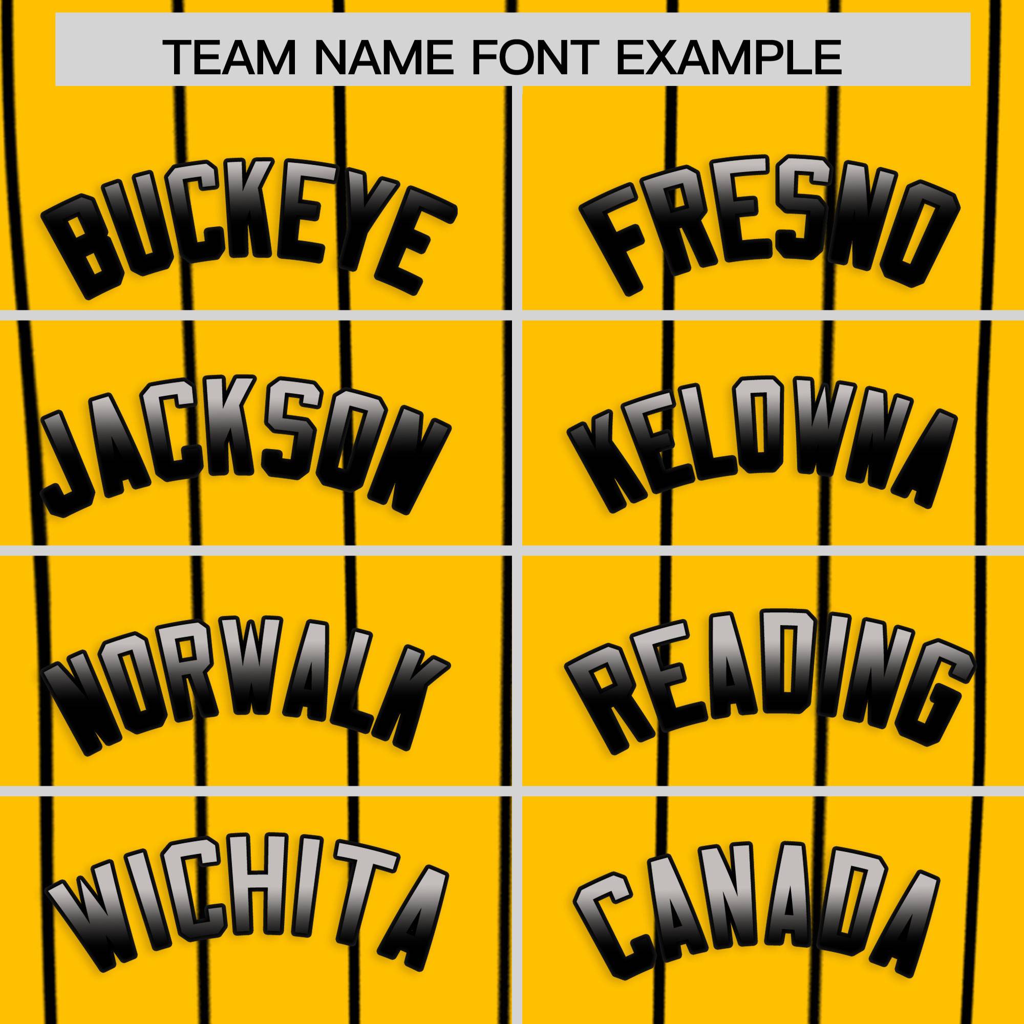 Custom Yellow Pittsburgh City Silhouette Authentic Baseball Jersey| KXKSHOP