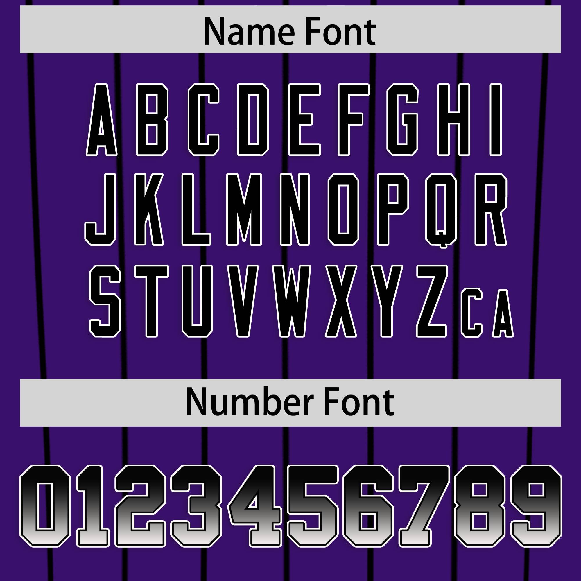 Custom Purple Denver City Silhouette Authentic Baseball Jersey| KXKSHOP