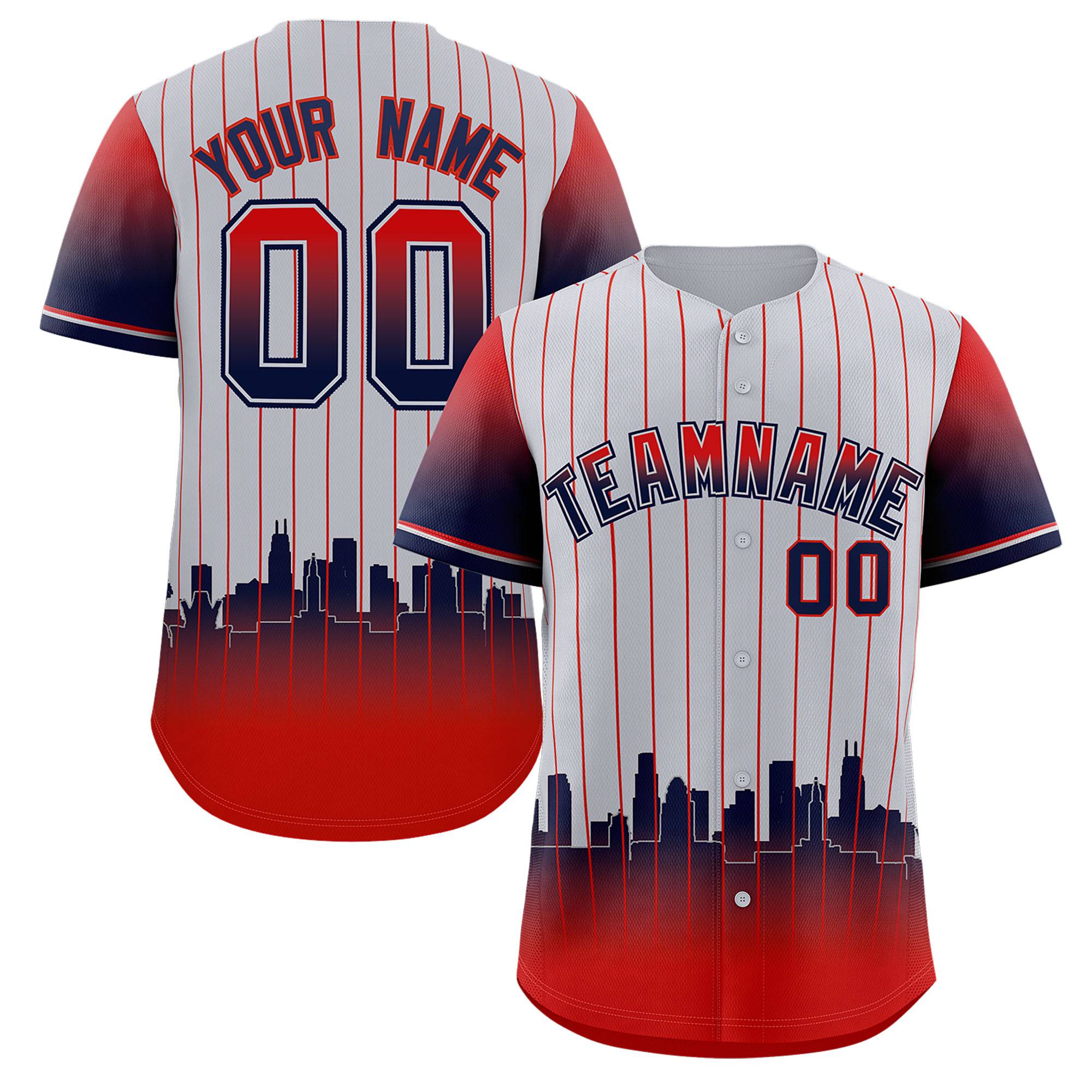 Custom Gray Los Angeles City Silhouette Authentic Baseball Jersey| KXKSHOP