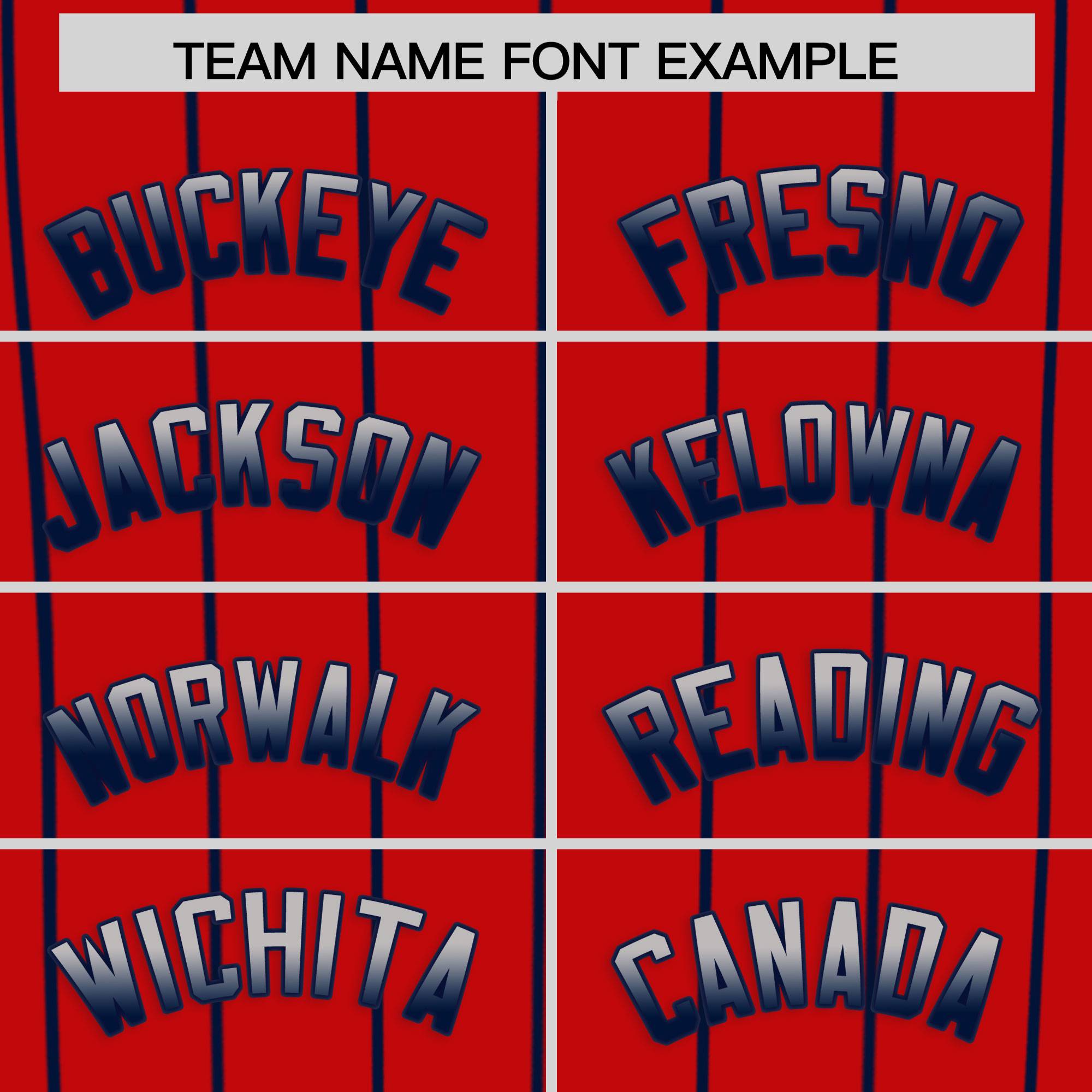 Custom Red Los Angeles City Silhouette Authentic Baseball Jersey| KXKSHOP