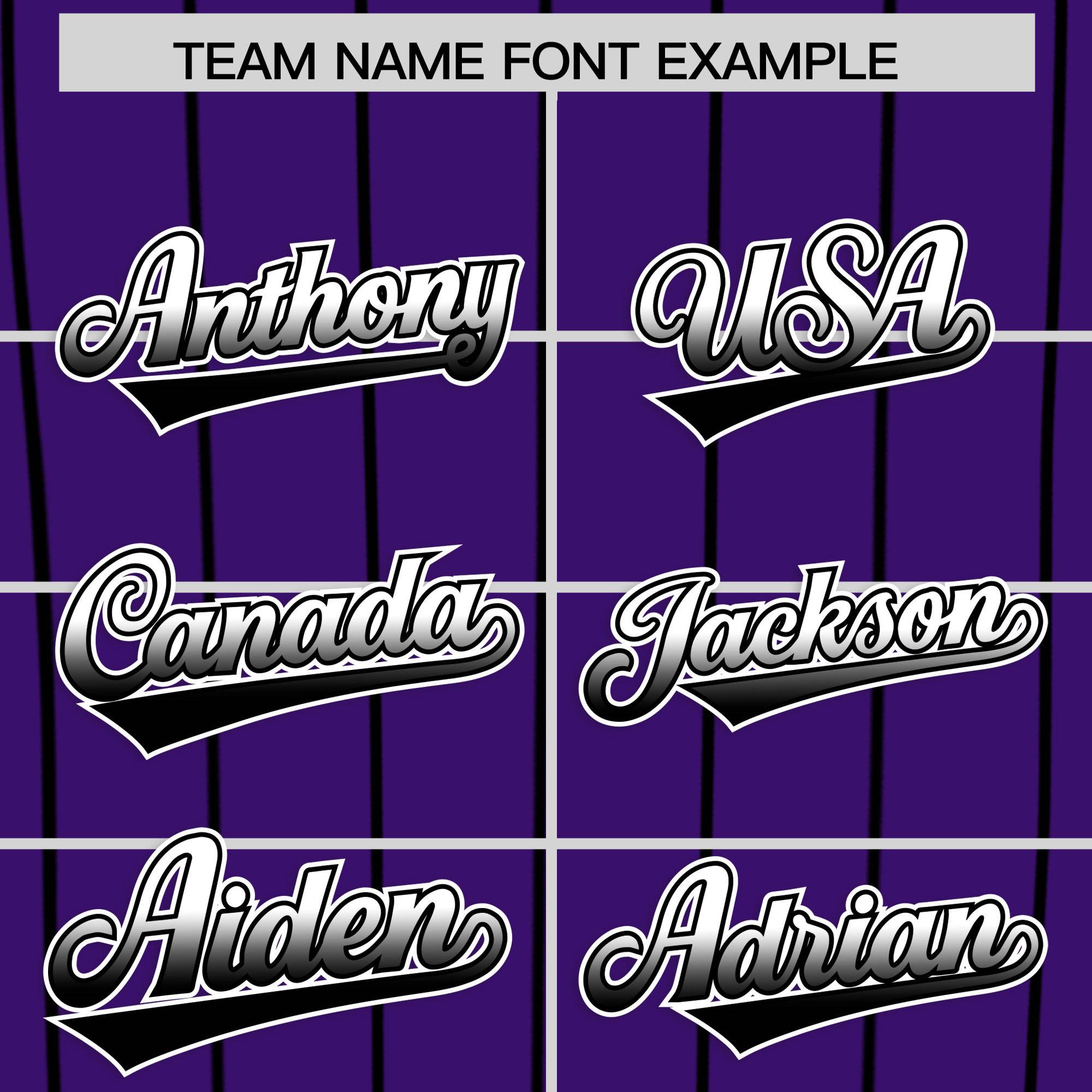 Custom Purple Denver City Silhouette Authentic Baseball Jersey| KXKSHOP