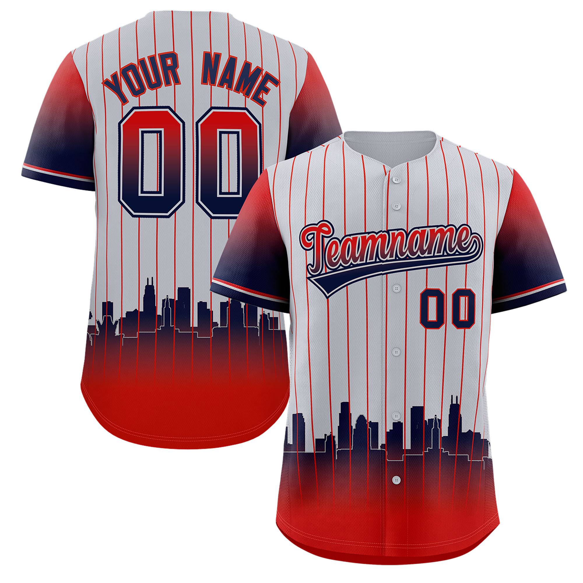 Custom Gray Los Angeles City Silhouette Authentic Baseball Jersey| KXKSHOP