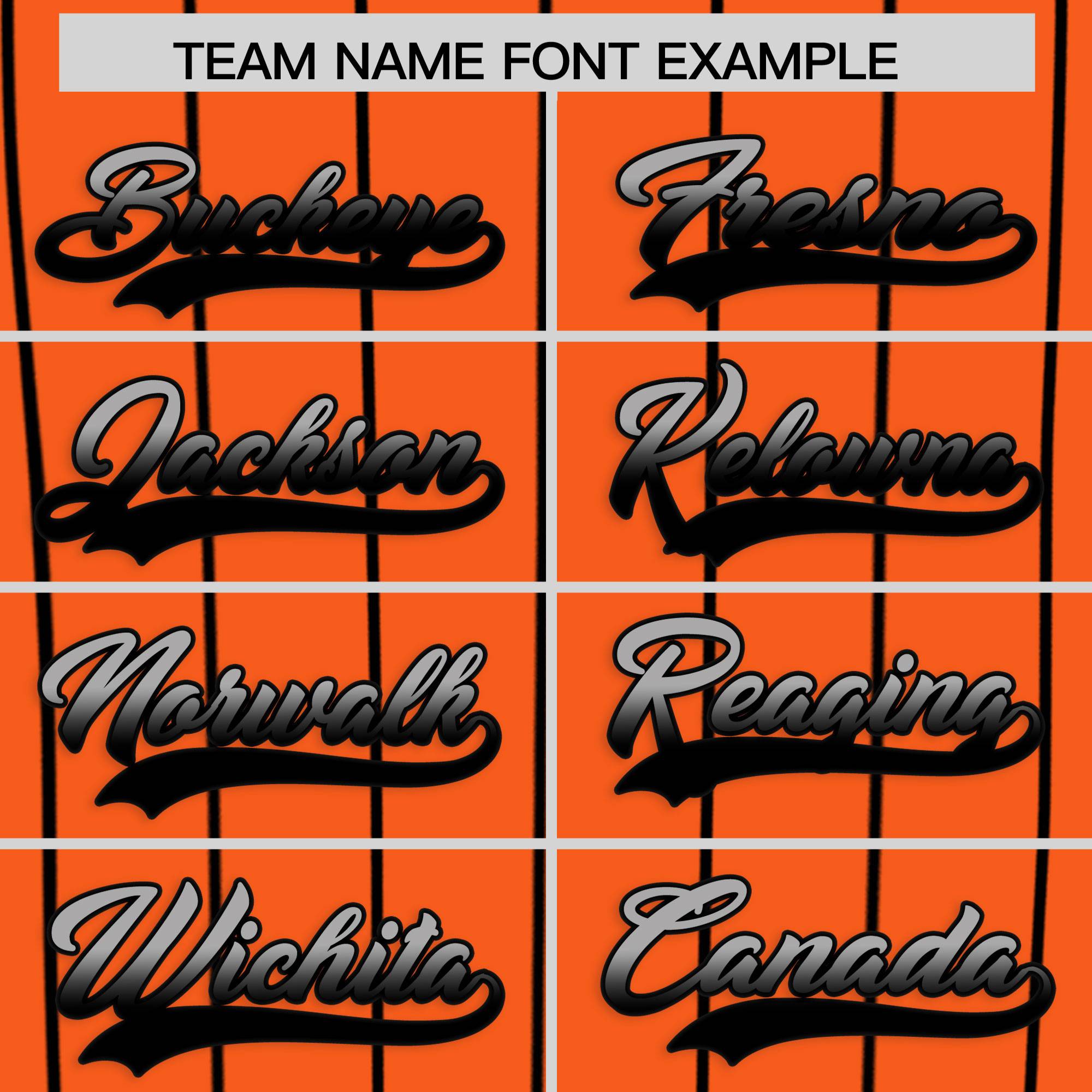 Custom Orange Baltimore City Silhouette Authentic Baseball Jersey| KXKSHOP